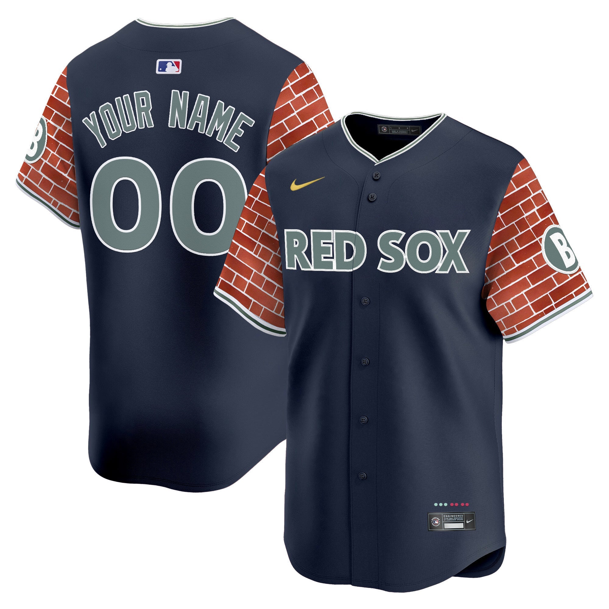 Boston 2025 Fenway Red Brick Style Vapor Premier Limited Custom Jersey – Stitched