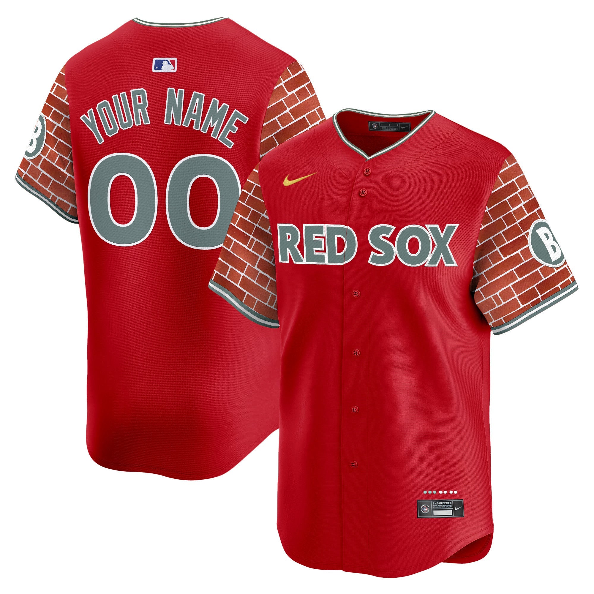 Boston 2025 Fenway Red Brick Style Vapor Premier Limited Custom Jersey – Stitched