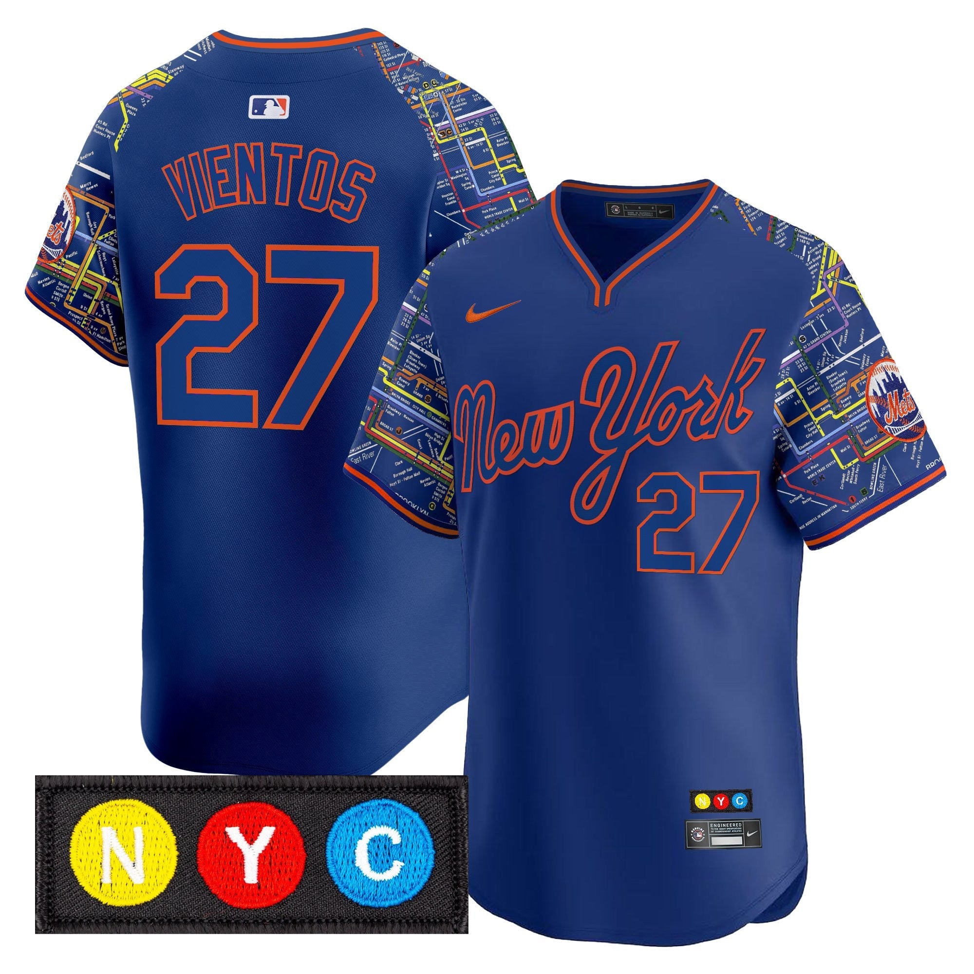 Men’s New York Subway Style Vapor Premier Limited Jersey – Stitched