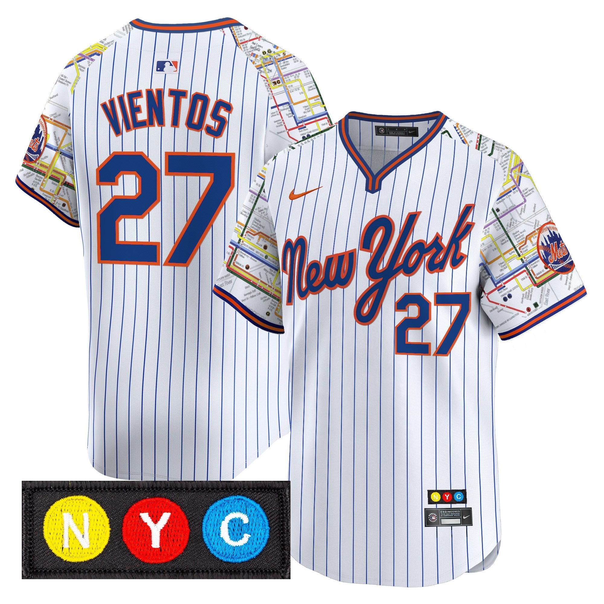 Men’s New York Subway Style Vapor Premier Limited Jersey – Stitched