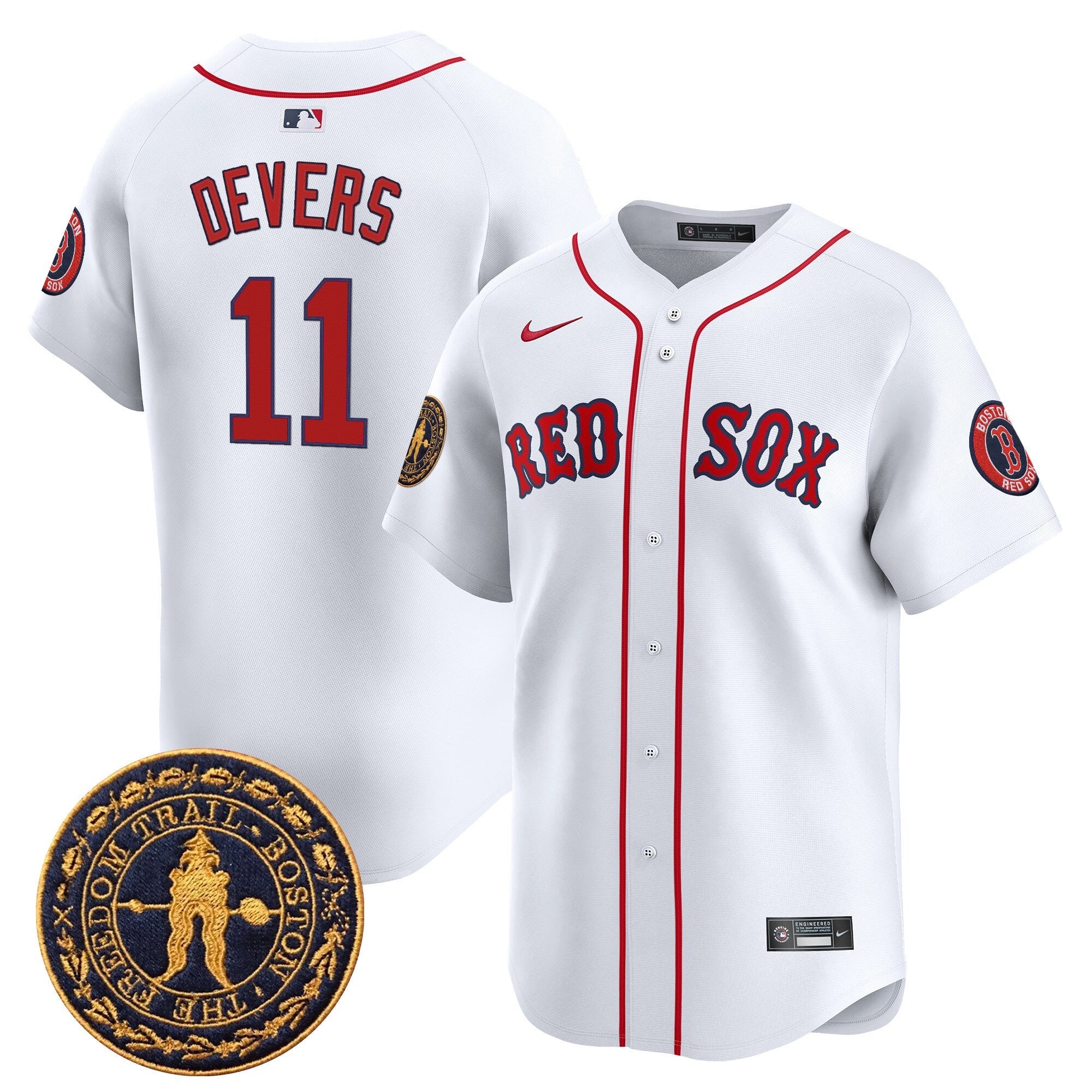 Men’s Boston Freedom Trail Patch Vapor Premier Limited Jersey