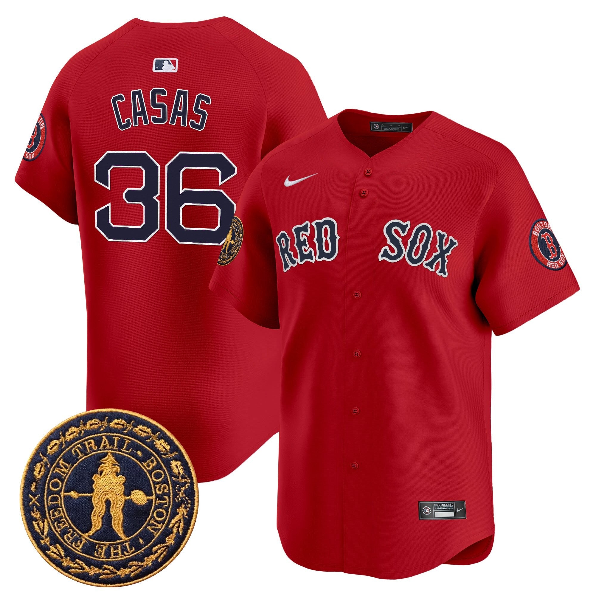 Men’s Boston Freedom Trail Patch Vapor Premier Limited Jersey