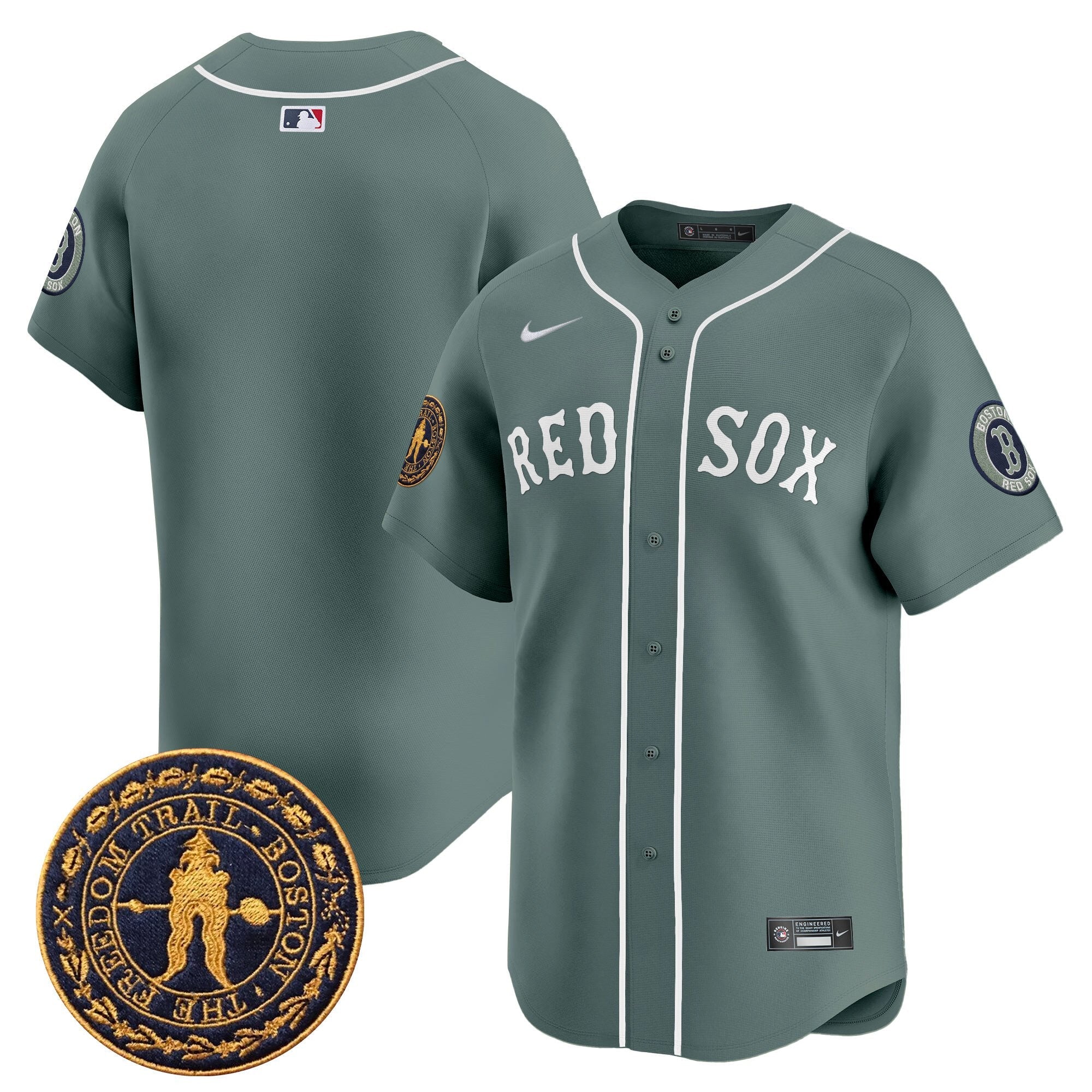 Men’s Boston Freedom Trail Patch Vapor Premier Limited Jersey