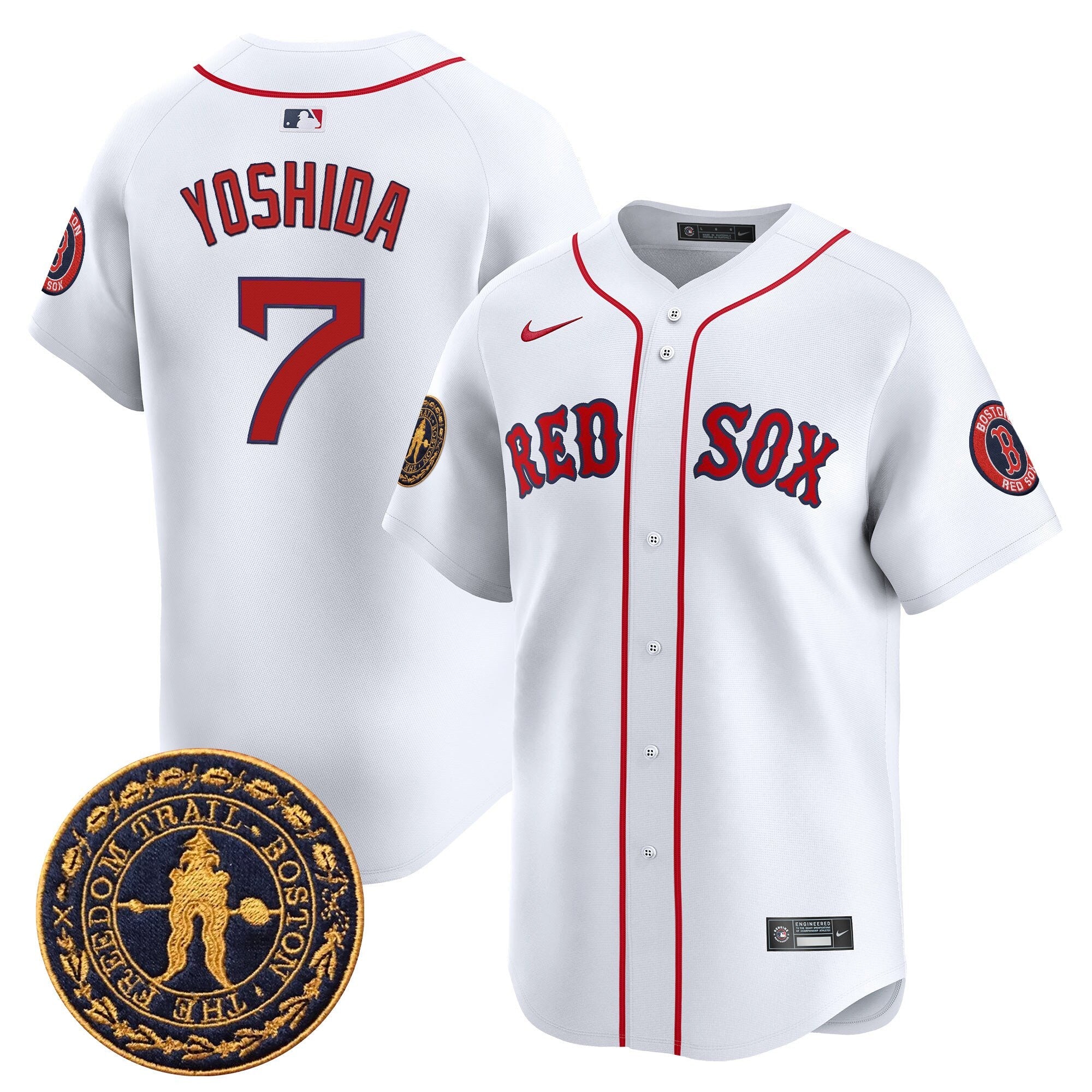 Men’s Boston Freedom Trail Patch Vapor Premier Limited Jersey