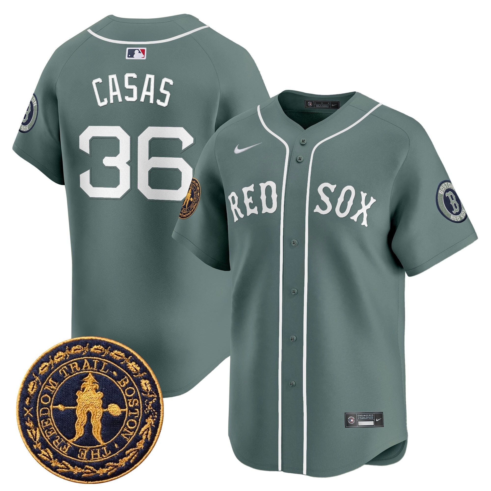Men’s Boston Freedom Trail Patch Vapor Premier Limited Jersey