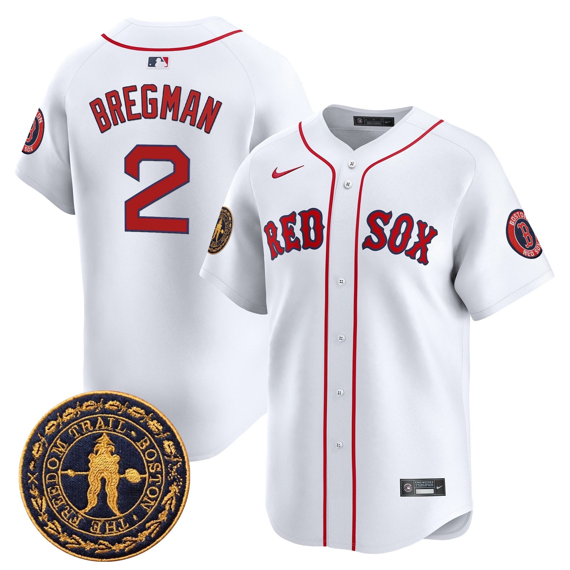 Men’s Boston Freedom Trail Patch Vapor Premier Limited Jersey