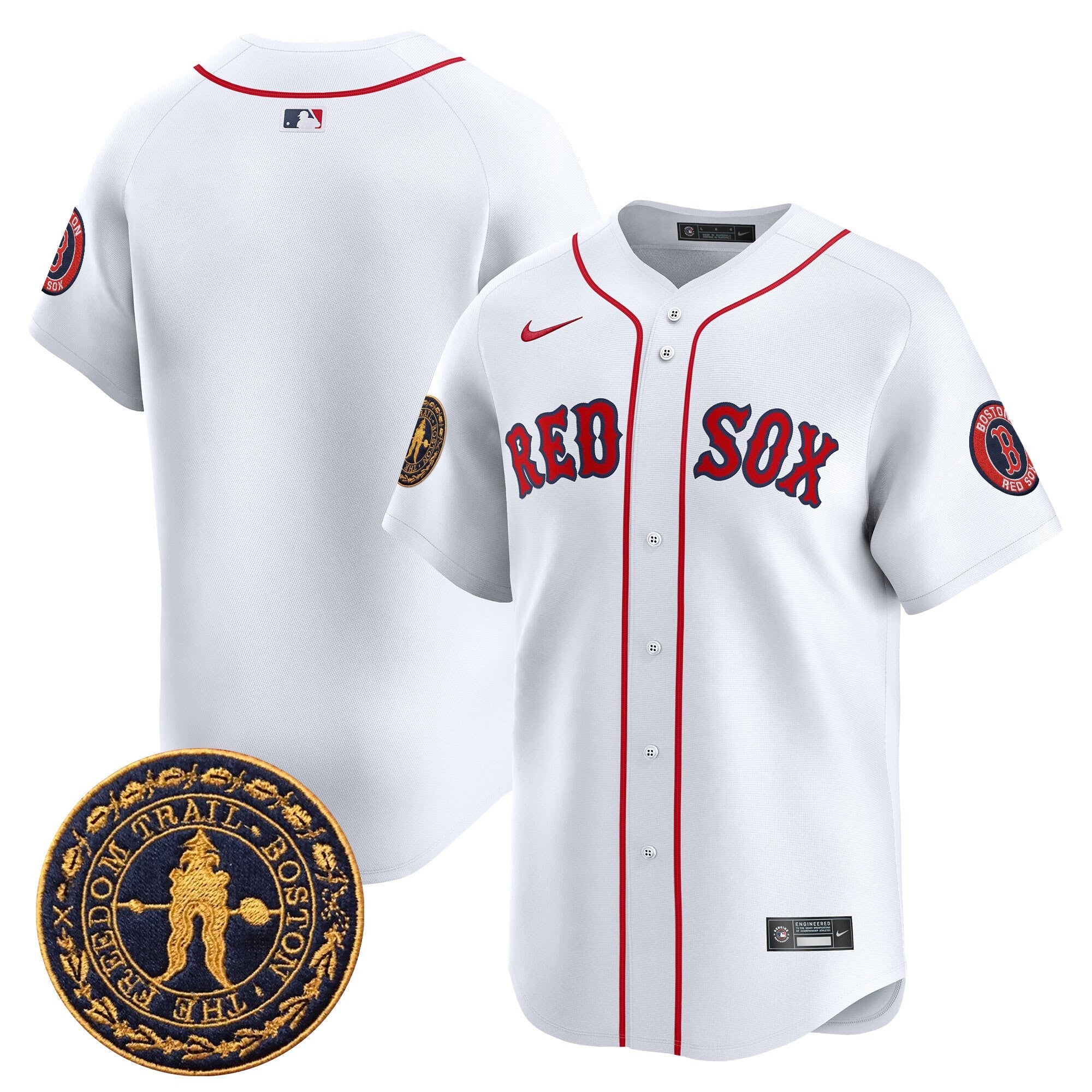 Men’s Boston Freedom Trail Patch Vapor Premier Limited Jersey