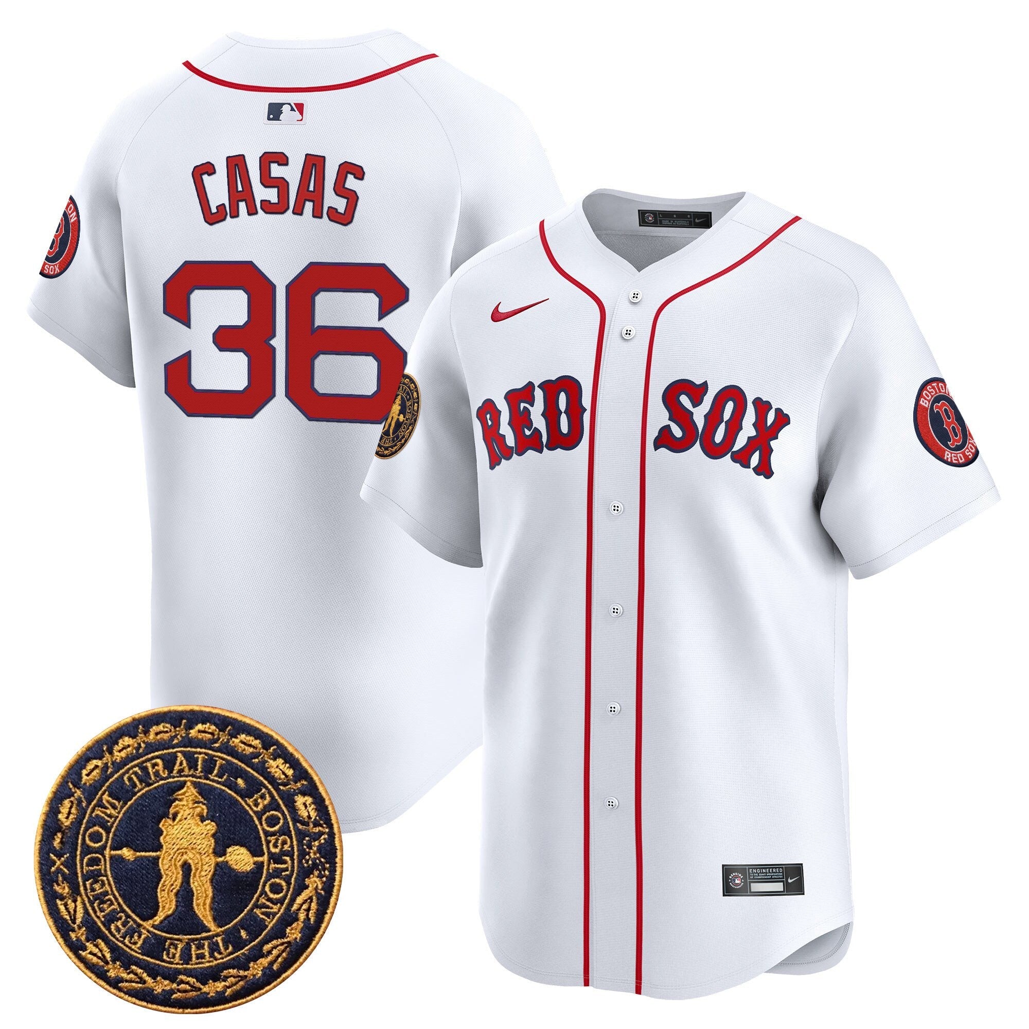 Men’s Boston Freedom Trail Patch Vapor Premier Limited Jersey