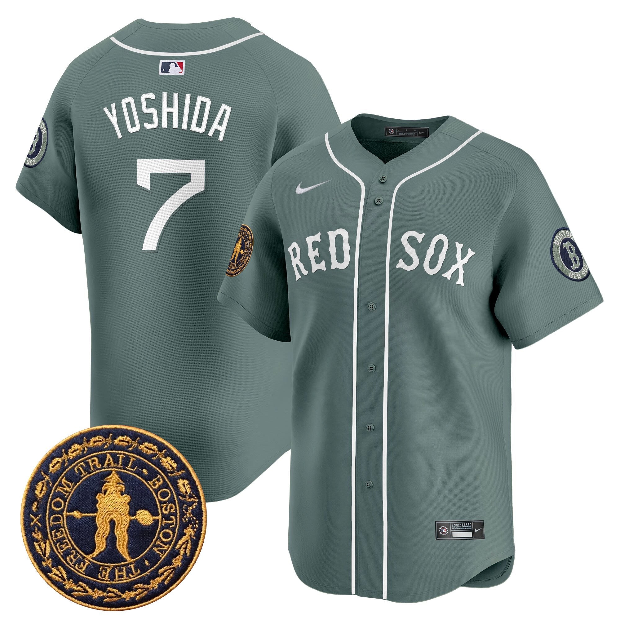 Men’s Boston Freedom Trail Patch Vapor Premier Limited Jersey