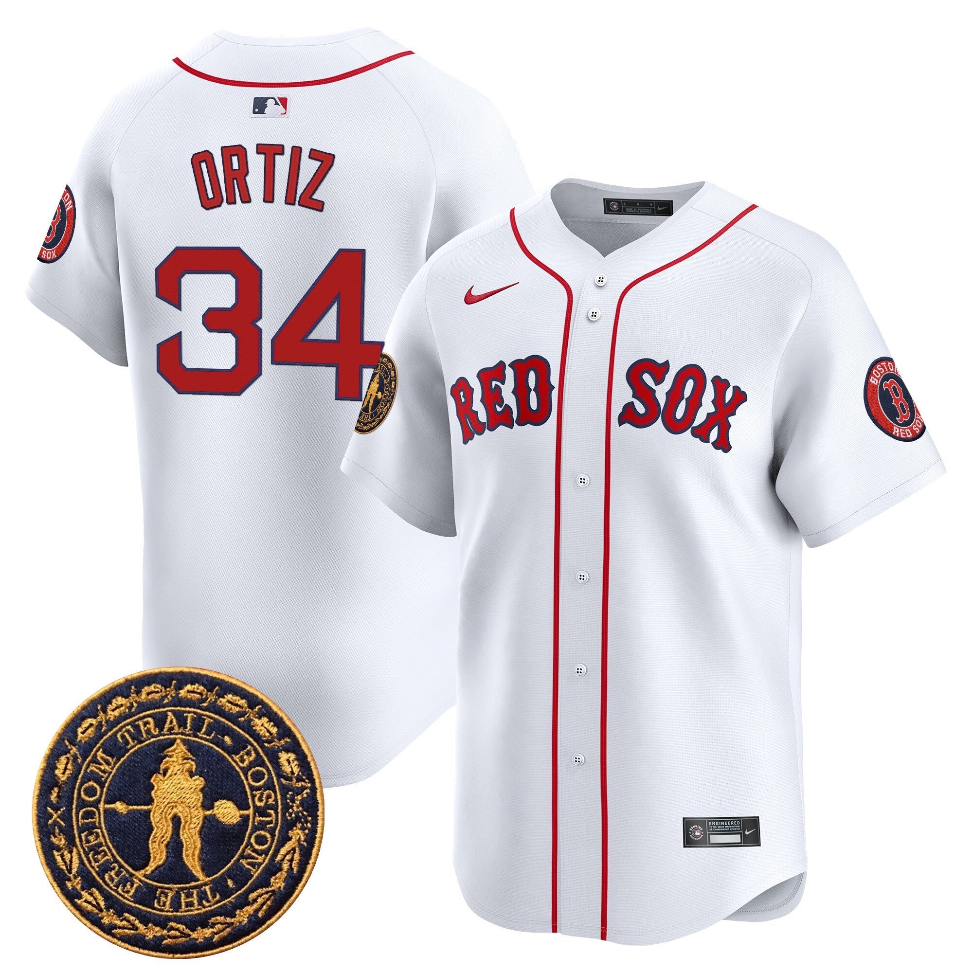 Men’s Boston Freedom Trail Patch Vapor Premier Limited Jersey