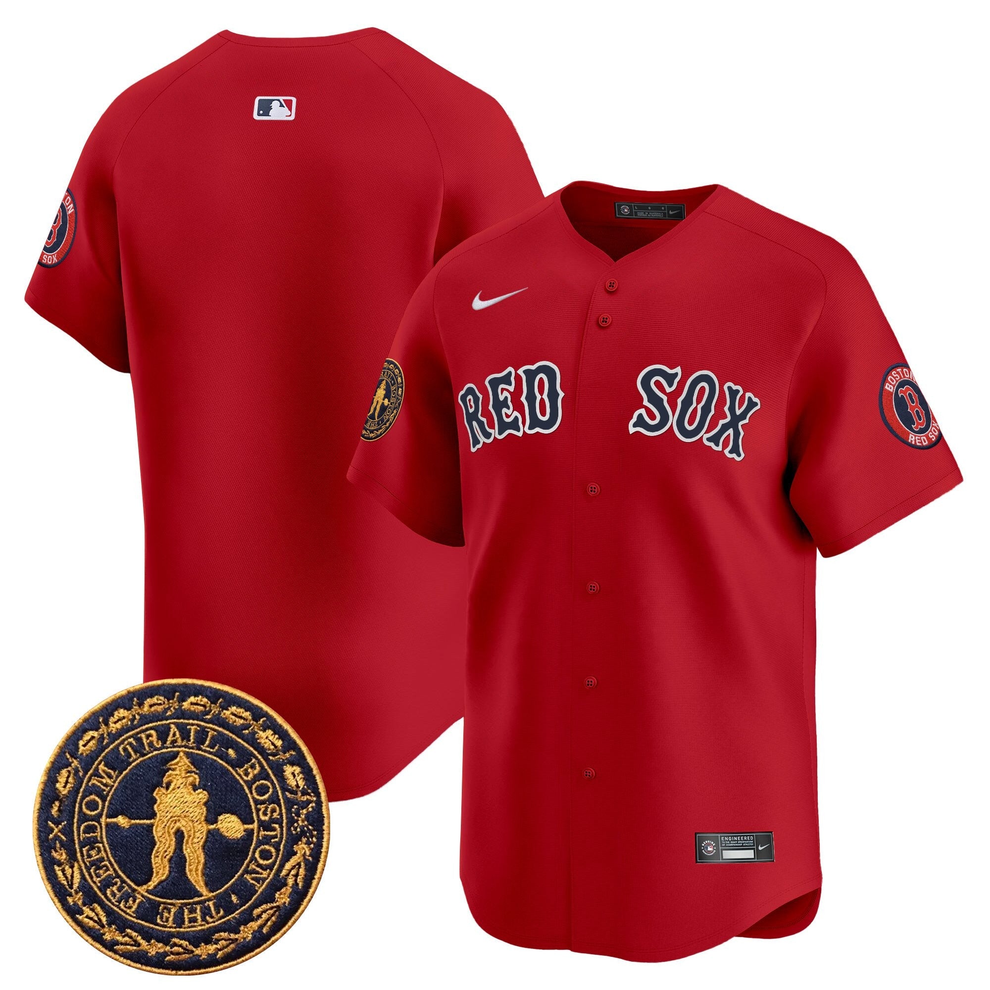 Men’s Boston Freedom Trail Patch Vapor Premier Limited Jersey