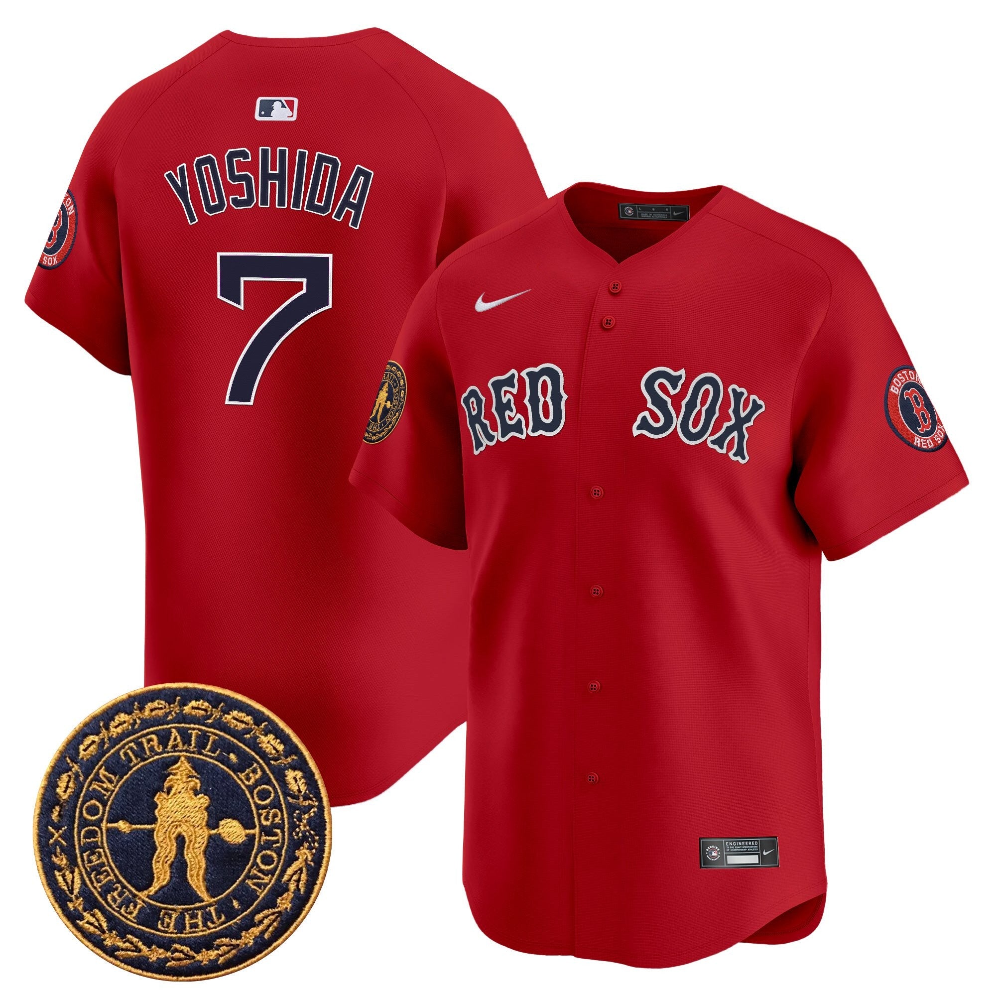 Men’s Boston Freedom Trail Patch Vapor Premier Limited Jersey