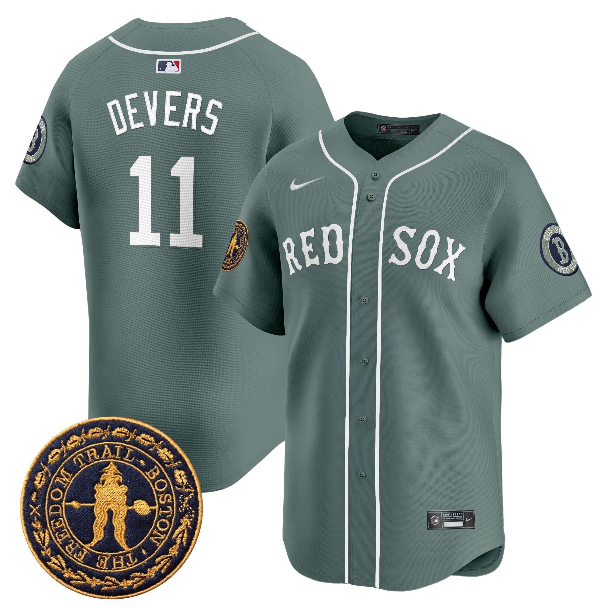 Men’s Boston Freedom Trail Patch Vapor Premier Limited Jersey