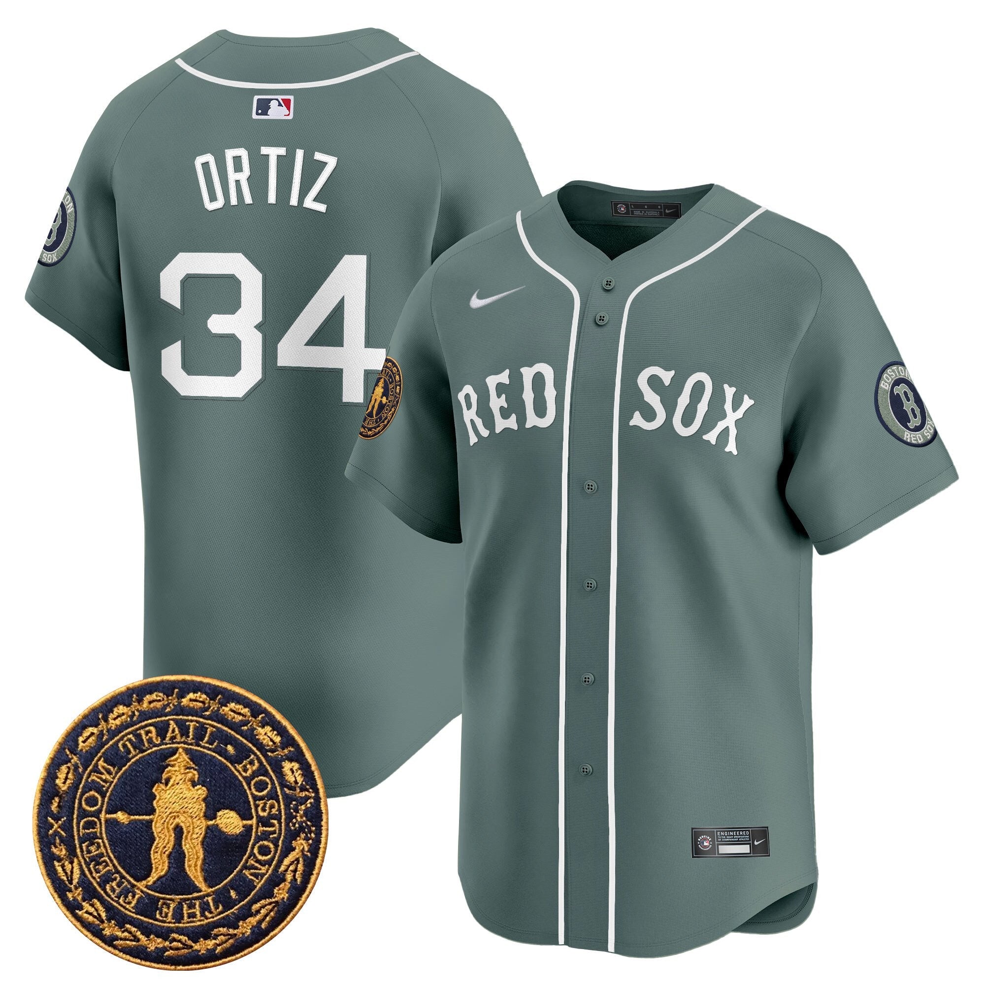 Men’s Boston Freedom Trail Patch Vapor Premier Limited Jersey