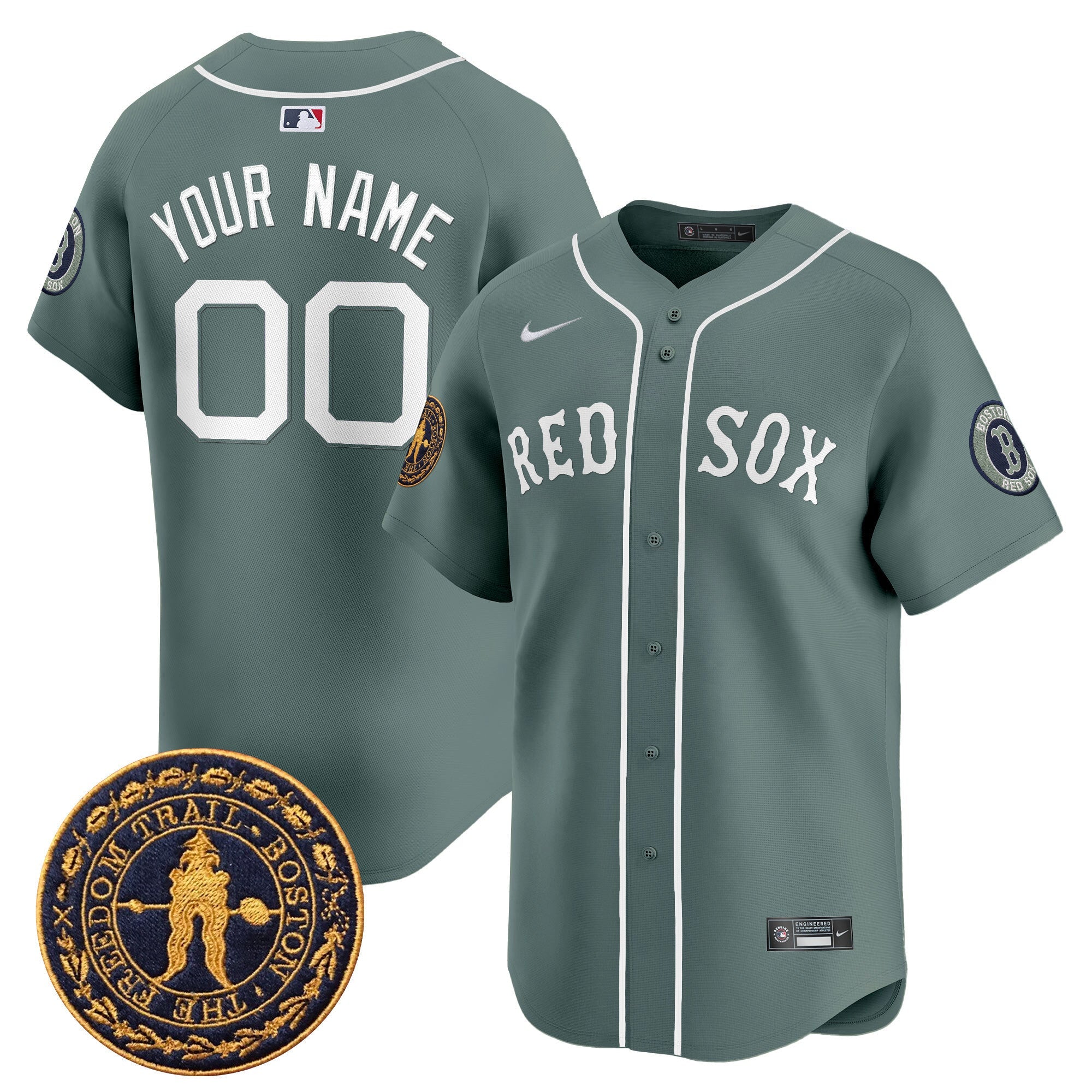 Boston Freedom Trail Patch Vapor Premier Limited Custom Jersey