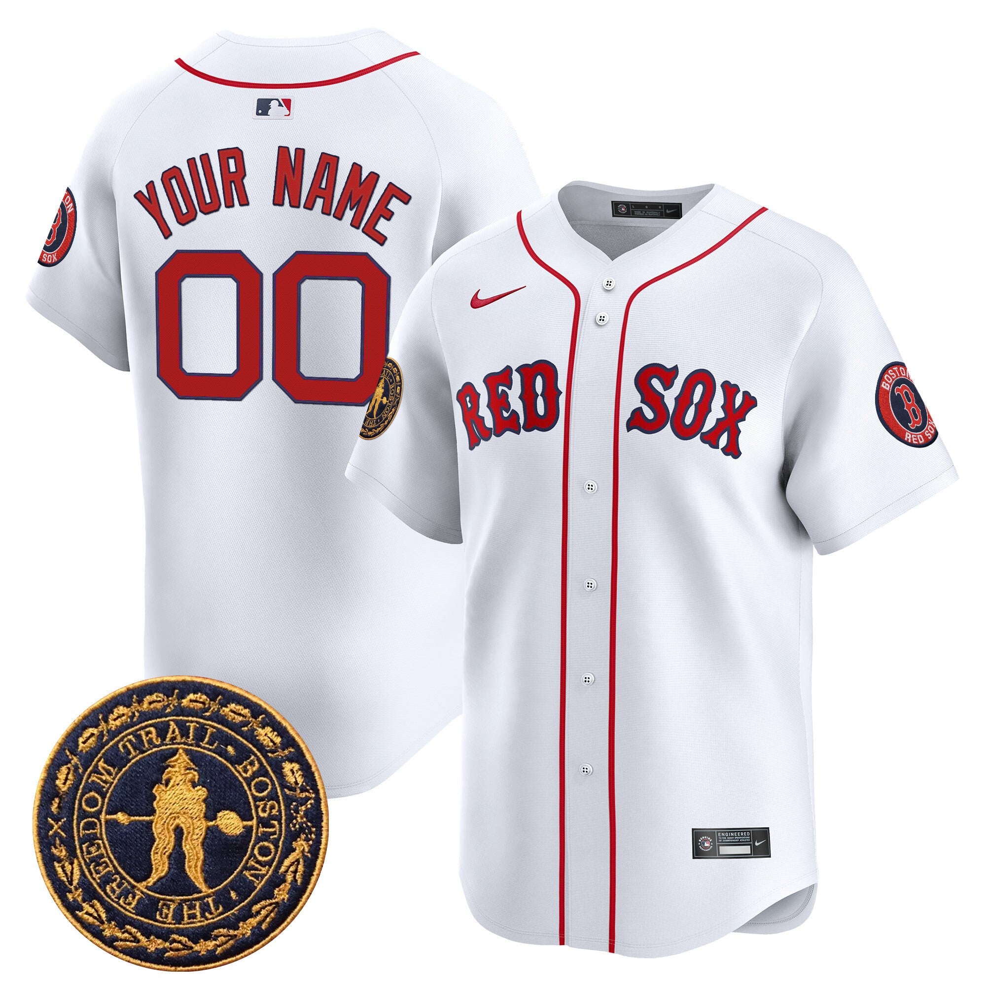 Boston Freedom Trail Patch Vapor Premier Limited Custom Jersey