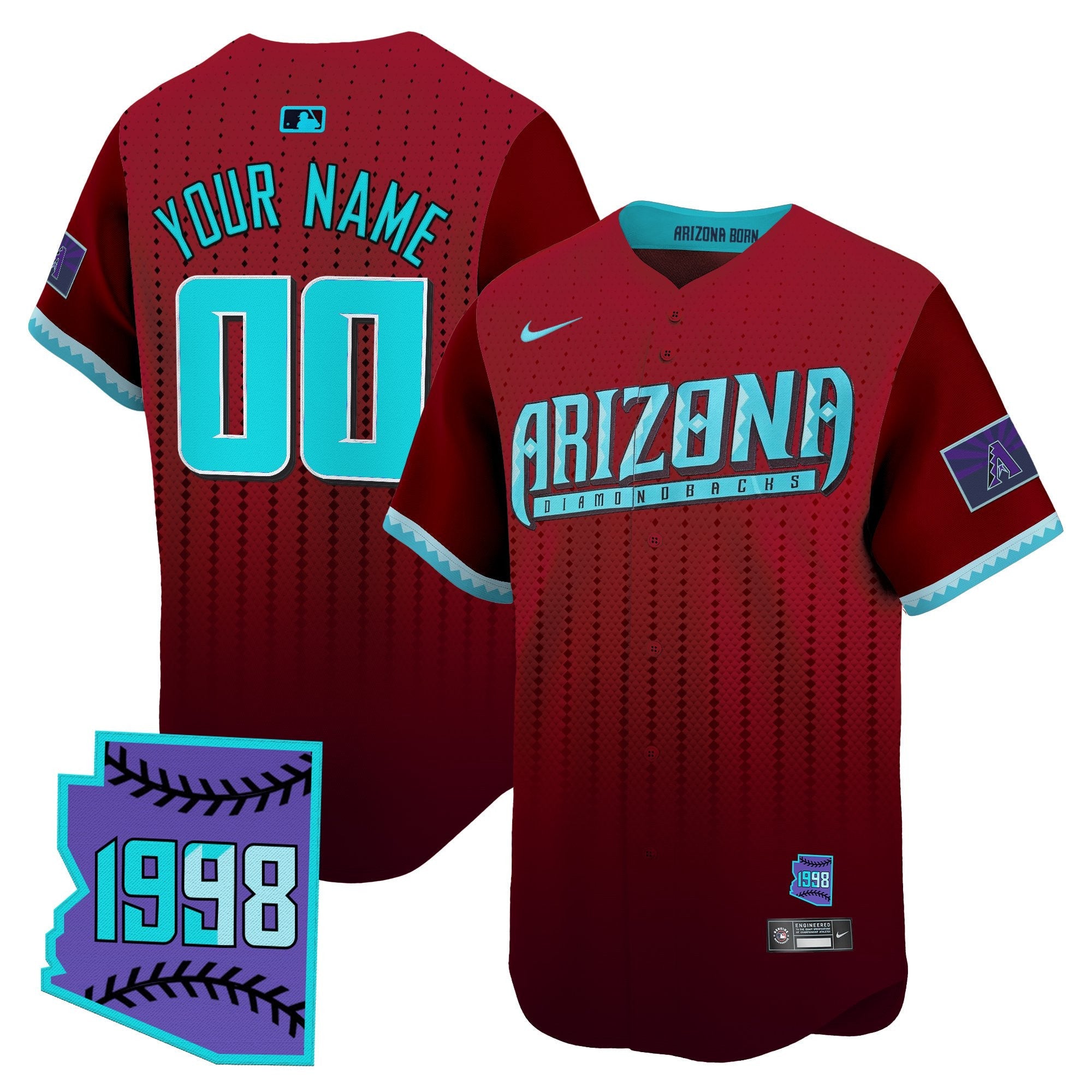 Arizona 2025 City Connect Vapor Premier Limited Custom Jersey – Stitched