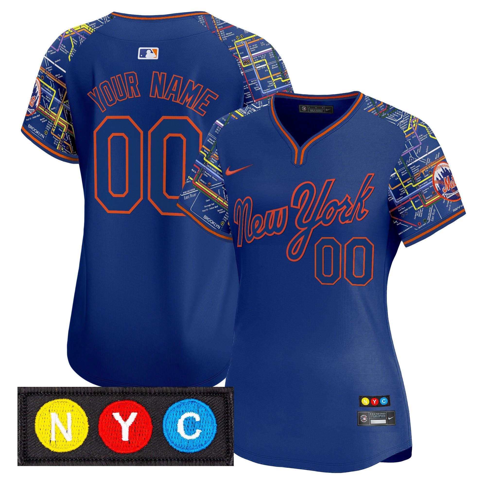 New York Subway Style Vapor Premier Limited Custom Jersey – Stitched
