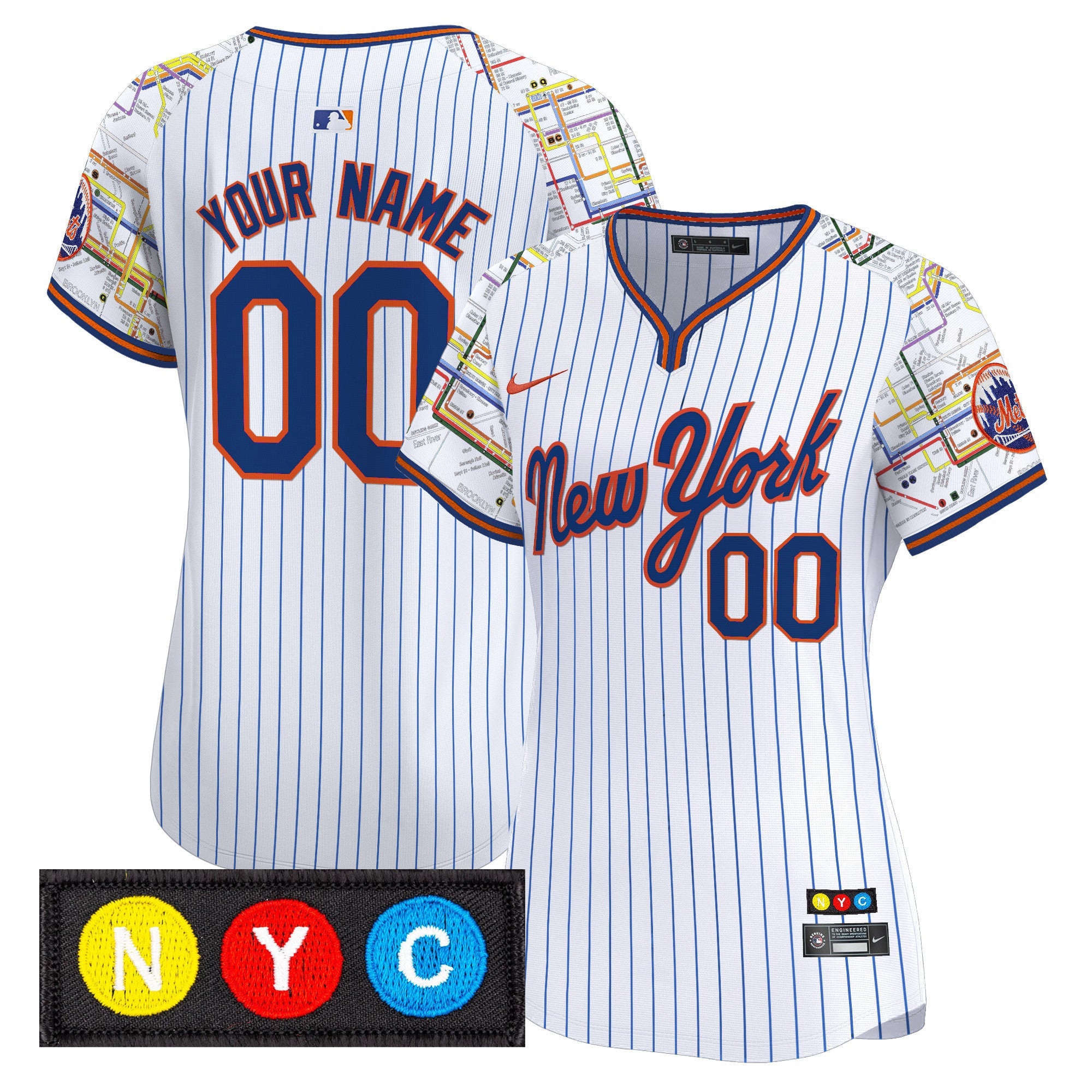 New York Subway Style Vapor Premier Limited Custom Jersey – Stitched