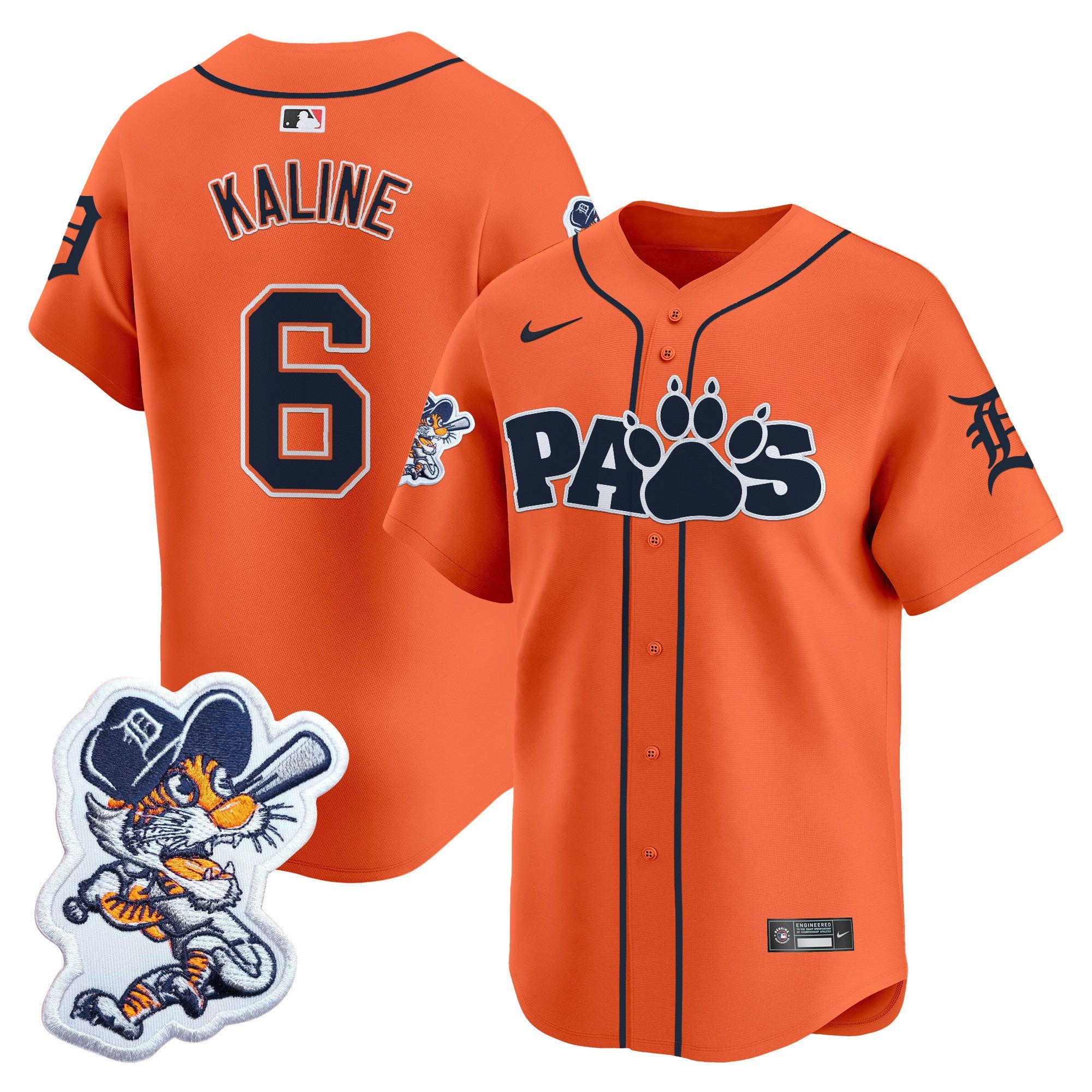 Detroit Paws Patch Vapor Premier Limited Jersey V2