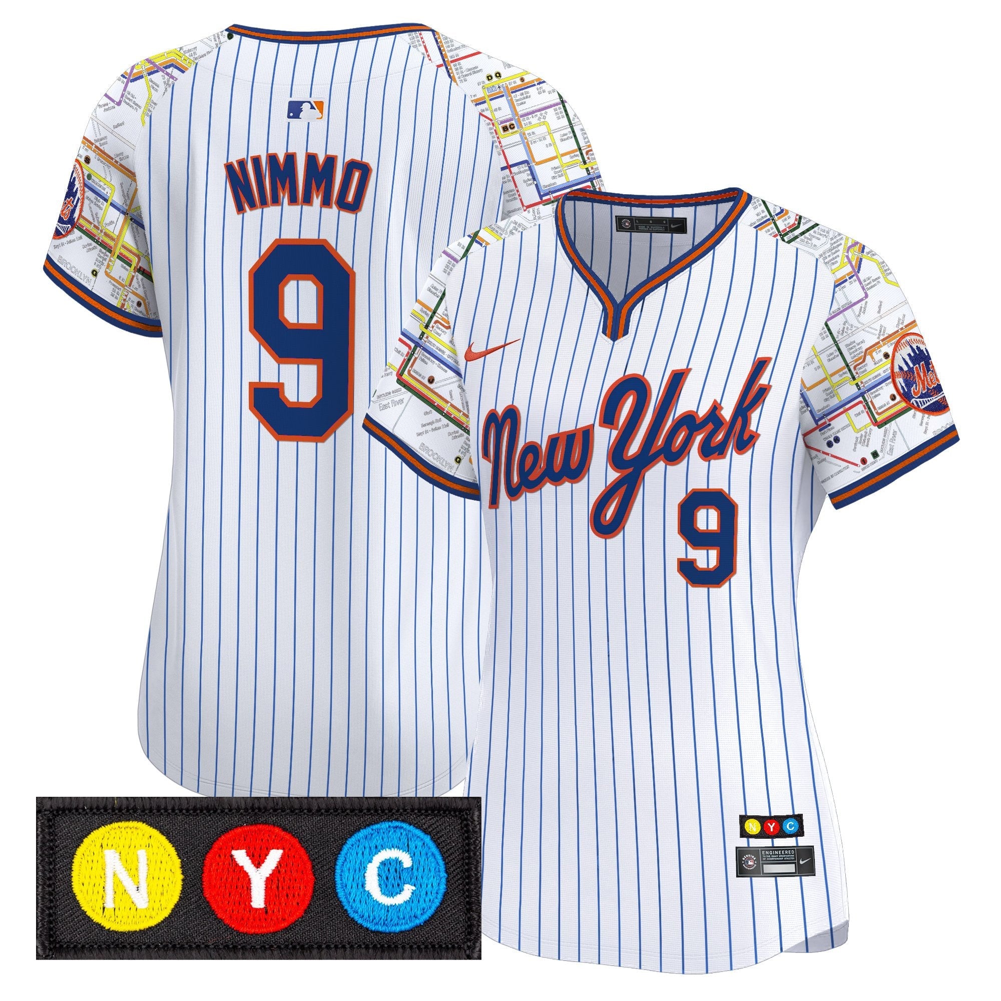 Women’s New York Subway Style Vapor Premier Limited Jersey – Stitched