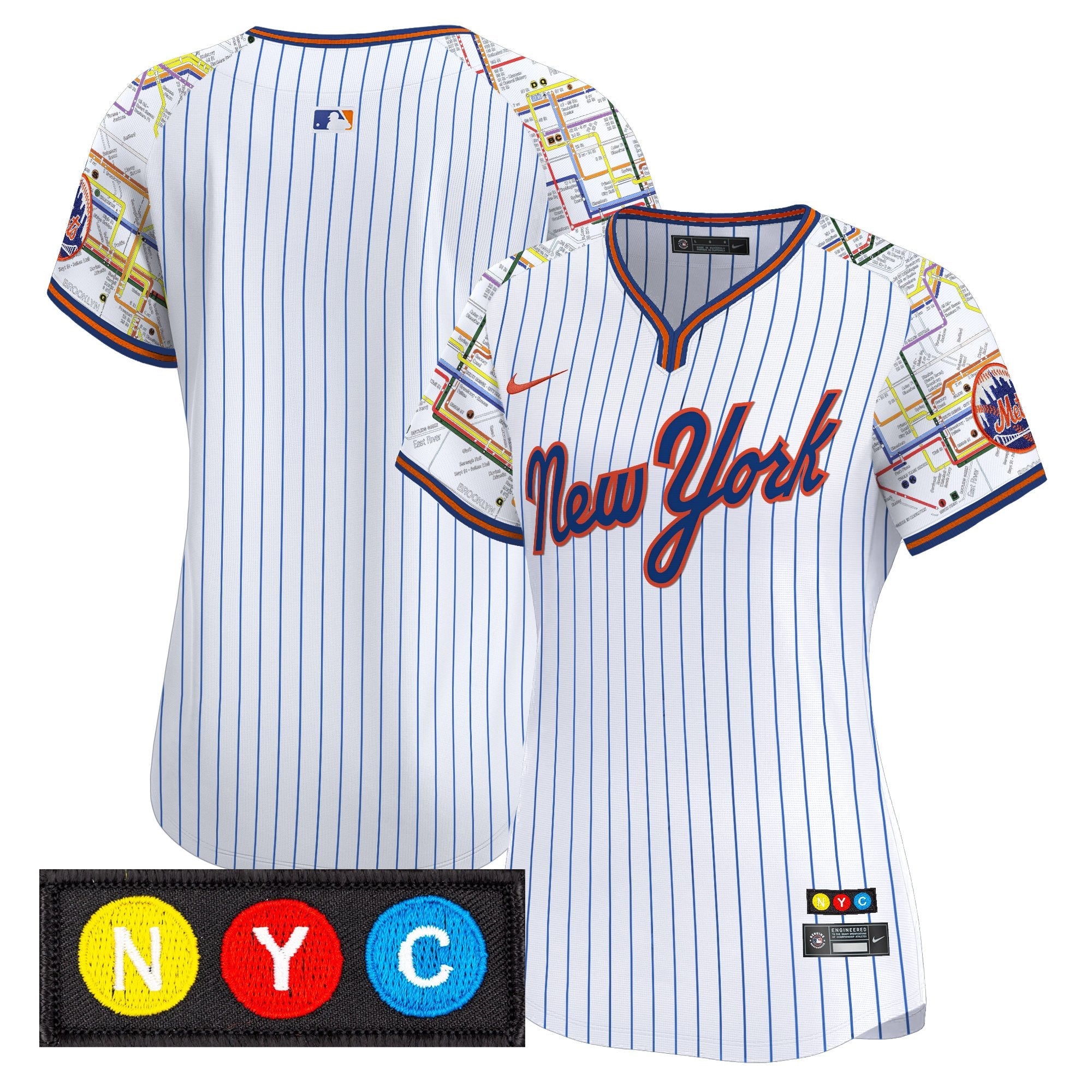 Women’s New York Subway Style Vapor Premier Limited Jersey – Stitched