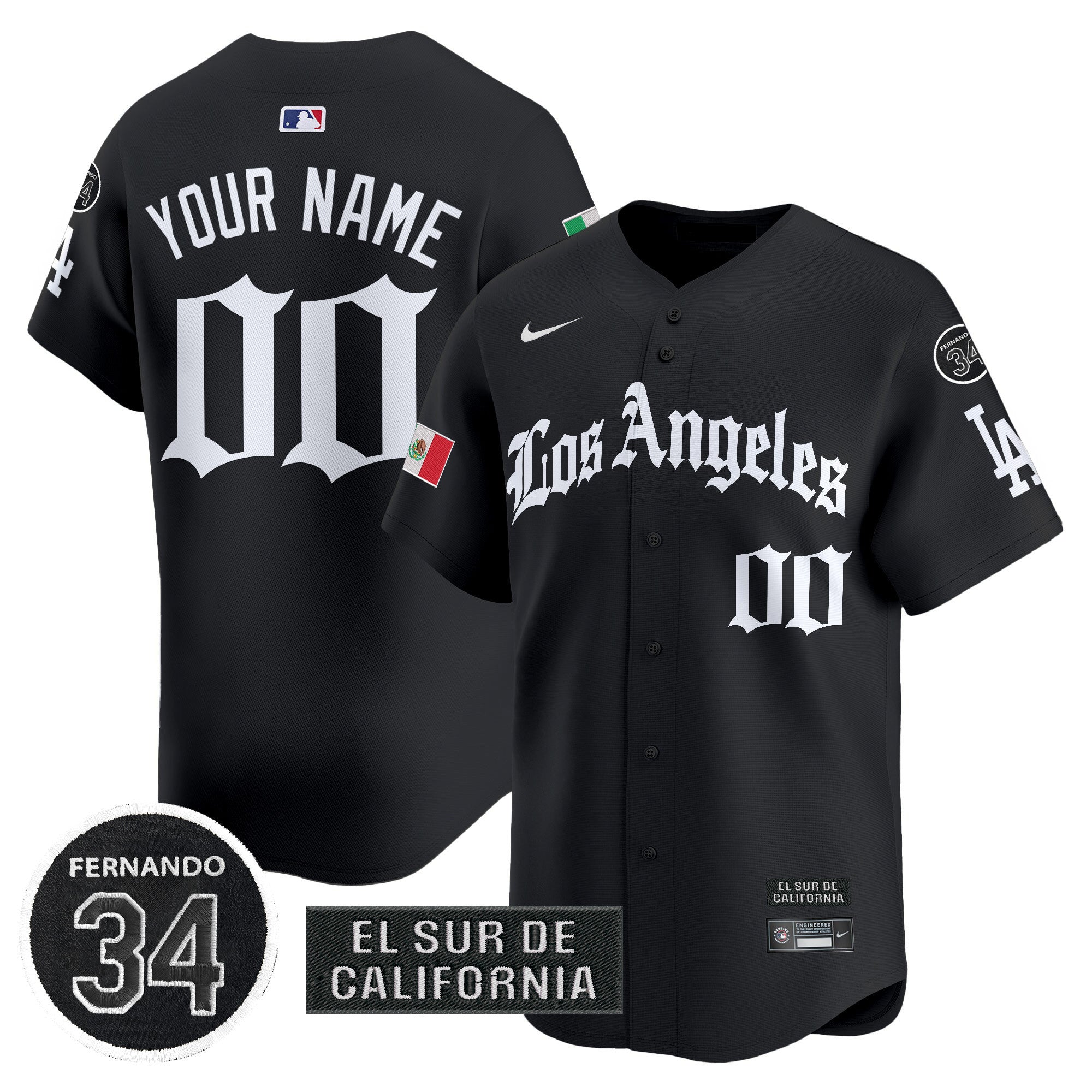 Mexico 2025 LA Gothic Style Vapor Premier Limited Custom Jersey