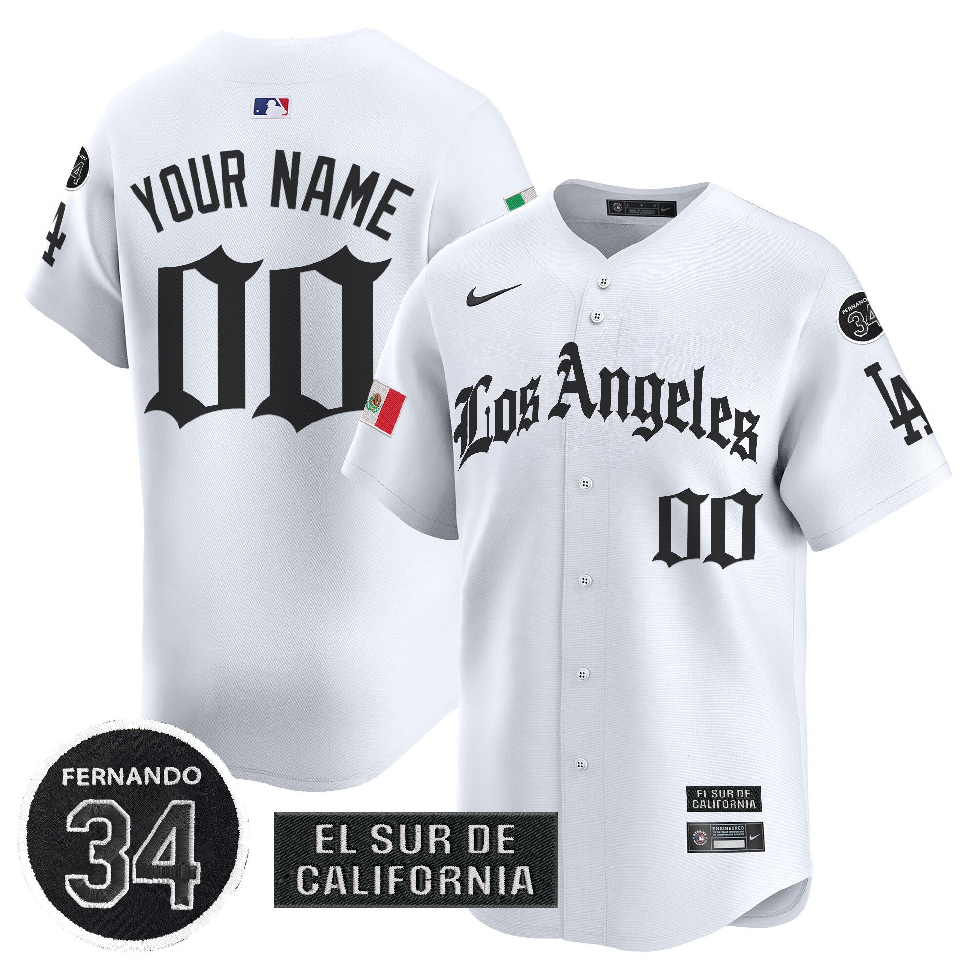 Mexico 2025 LA Gothic Style Vapor Premier Limited Custom Jersey