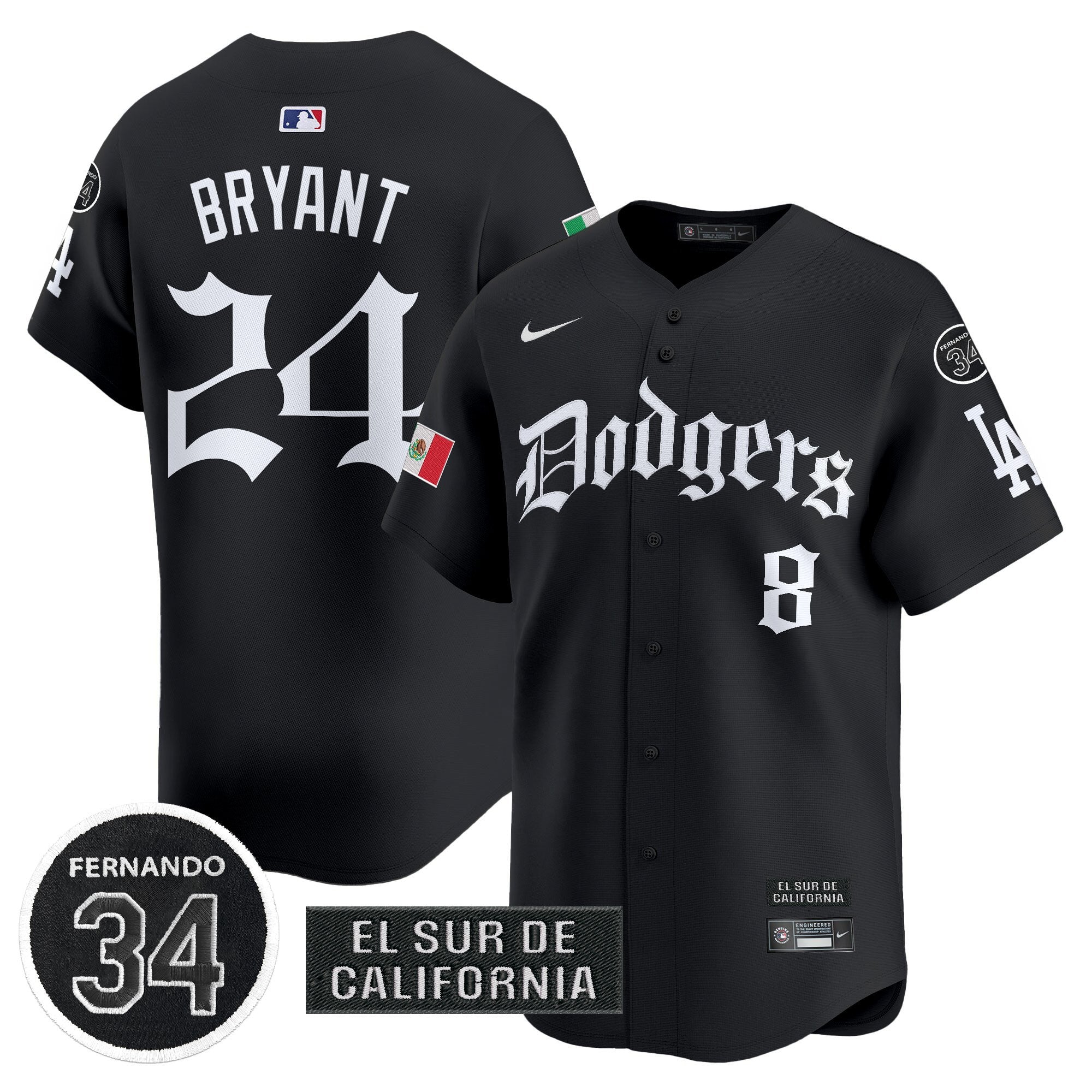 Men’s Mexico 2025 LA Gothic Style Vapor Premier Limited Jersey V2