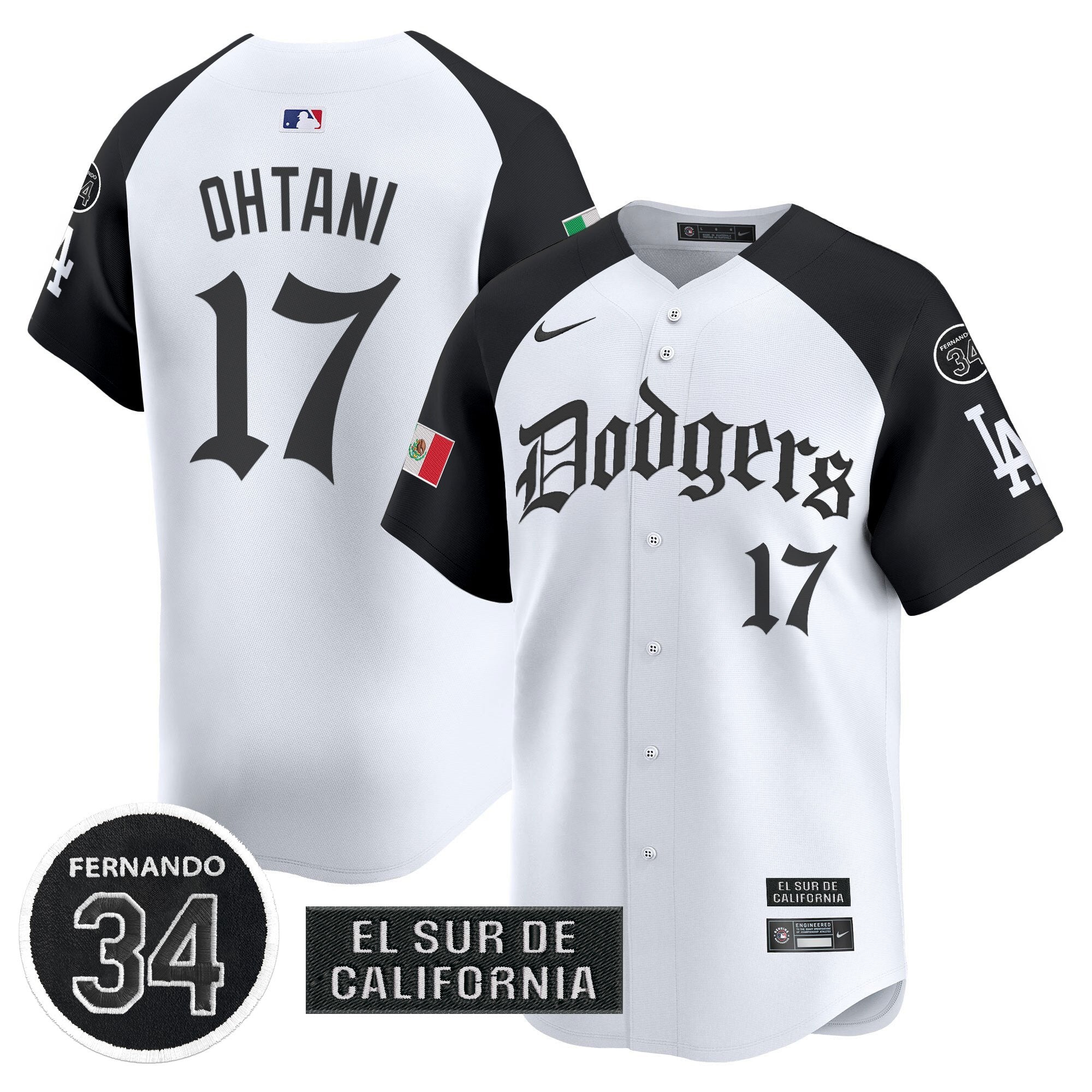 Men’s Mexico 2025 LA Gothic Style Vapor Premier Limited Jersey V2