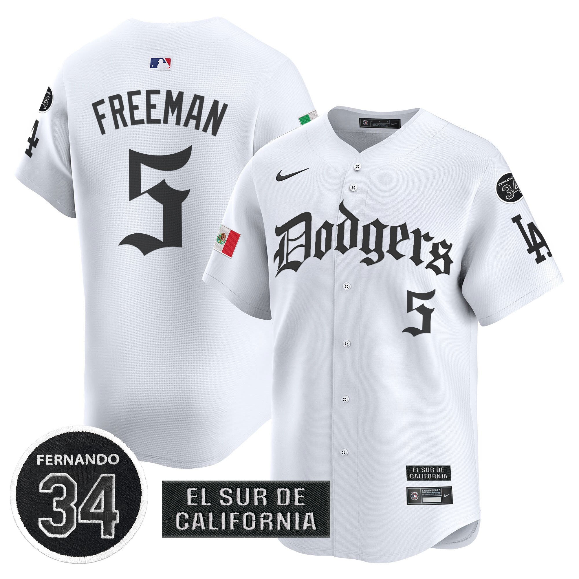 Men’s Mexico 2025 LA Gothic Style Vapor Premier Limited Jersey V2
