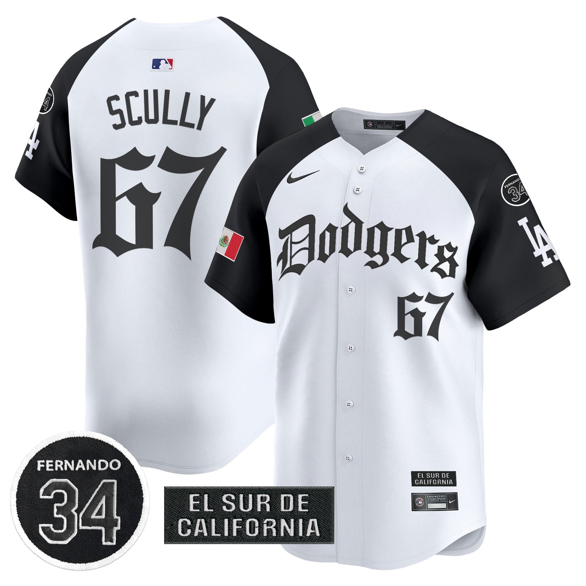 Men’s Mexico 2025 LA Gothic Style Vapor Premier Limited Jersey V2