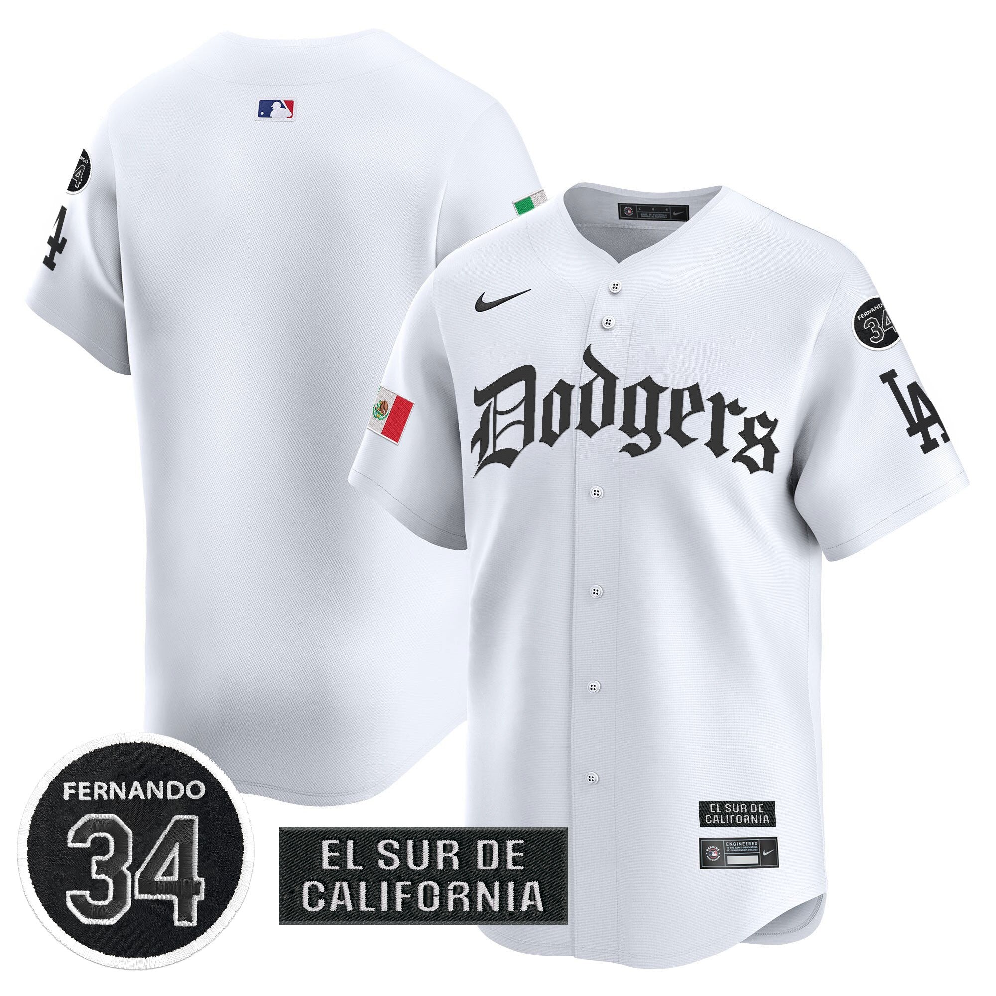 Men’s Mexico 2025 LA Gothic Style Vapor Premier Limited Jersey V2