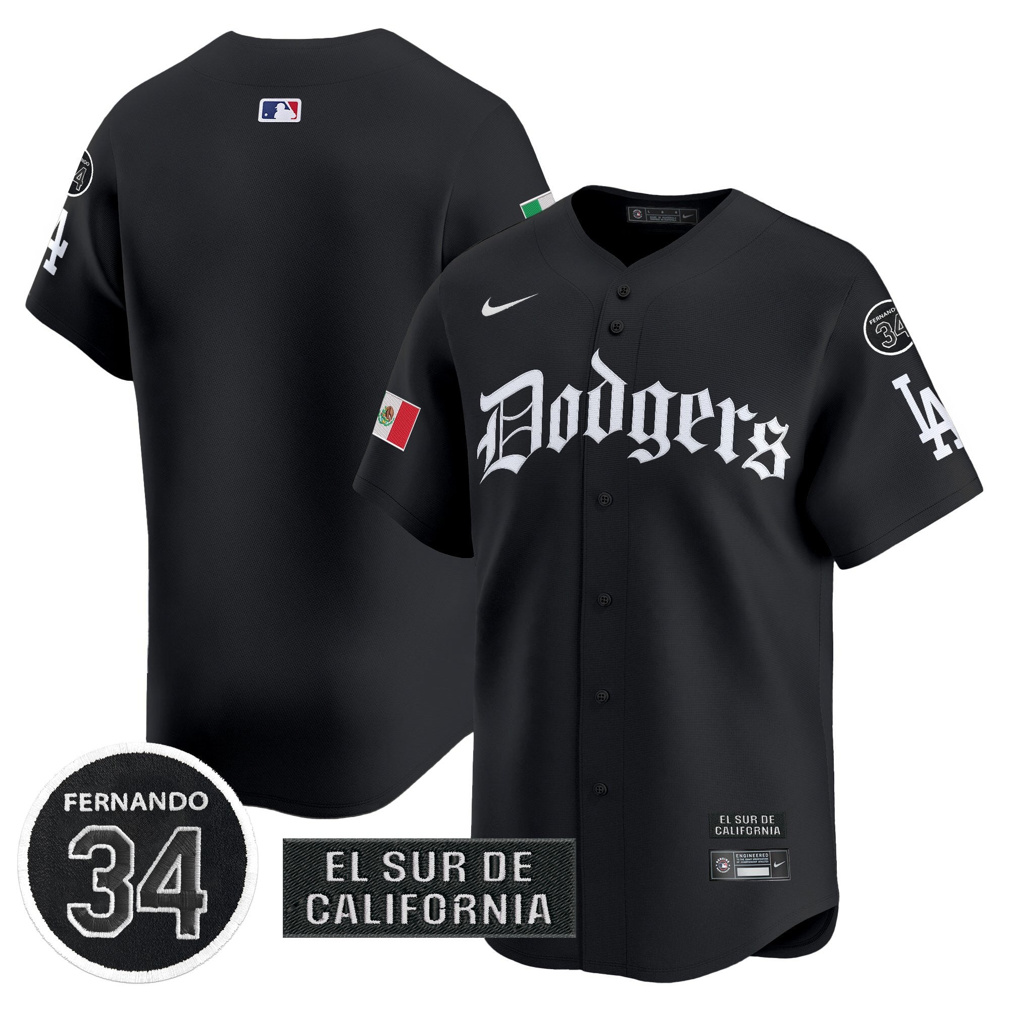 Men’s Mexico 2025 LA Gothic Style Vapor Premier Limited Jersey V2
