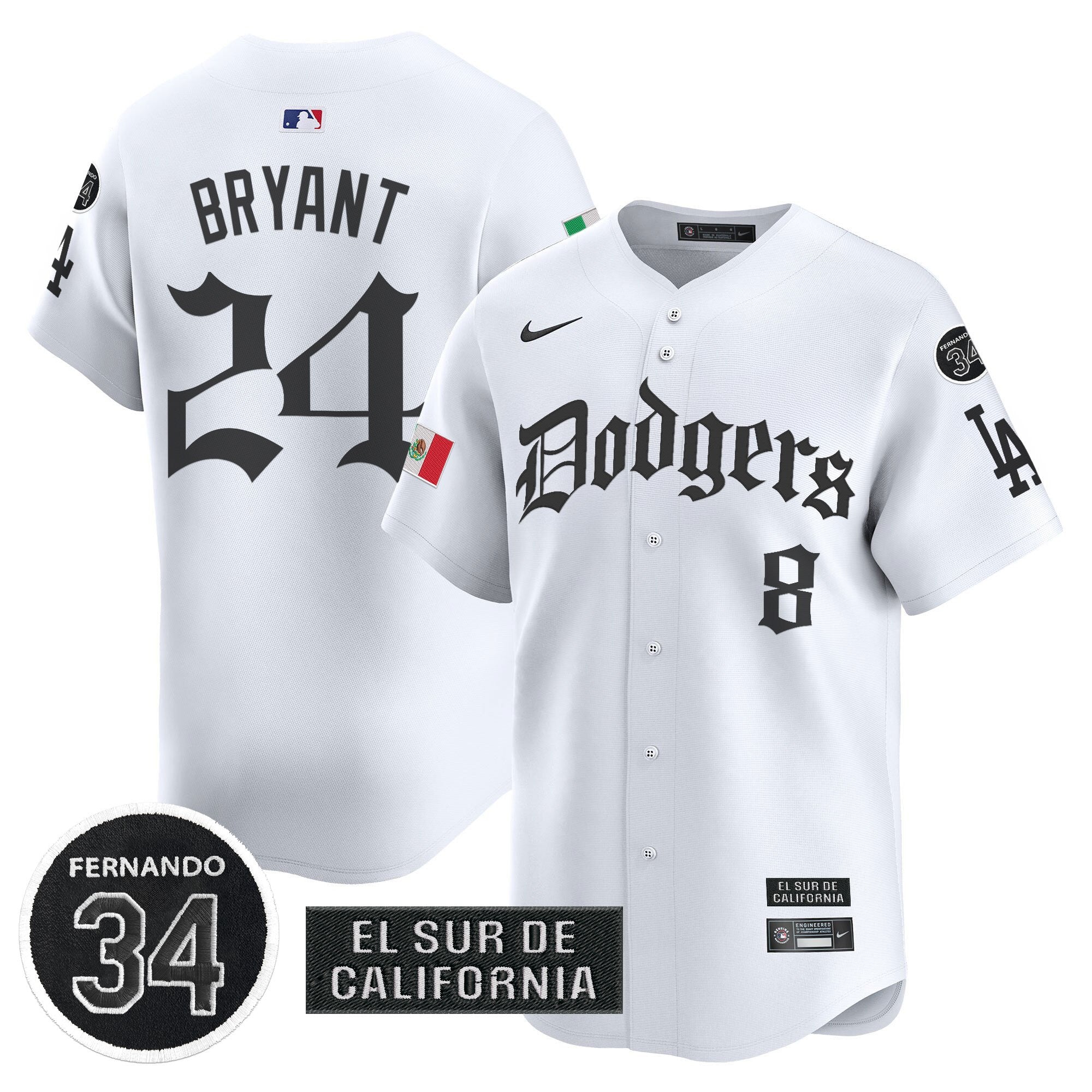 Men’s Mexico 2025 LA Gothic Style Vapor Premier Limited Jersey V2