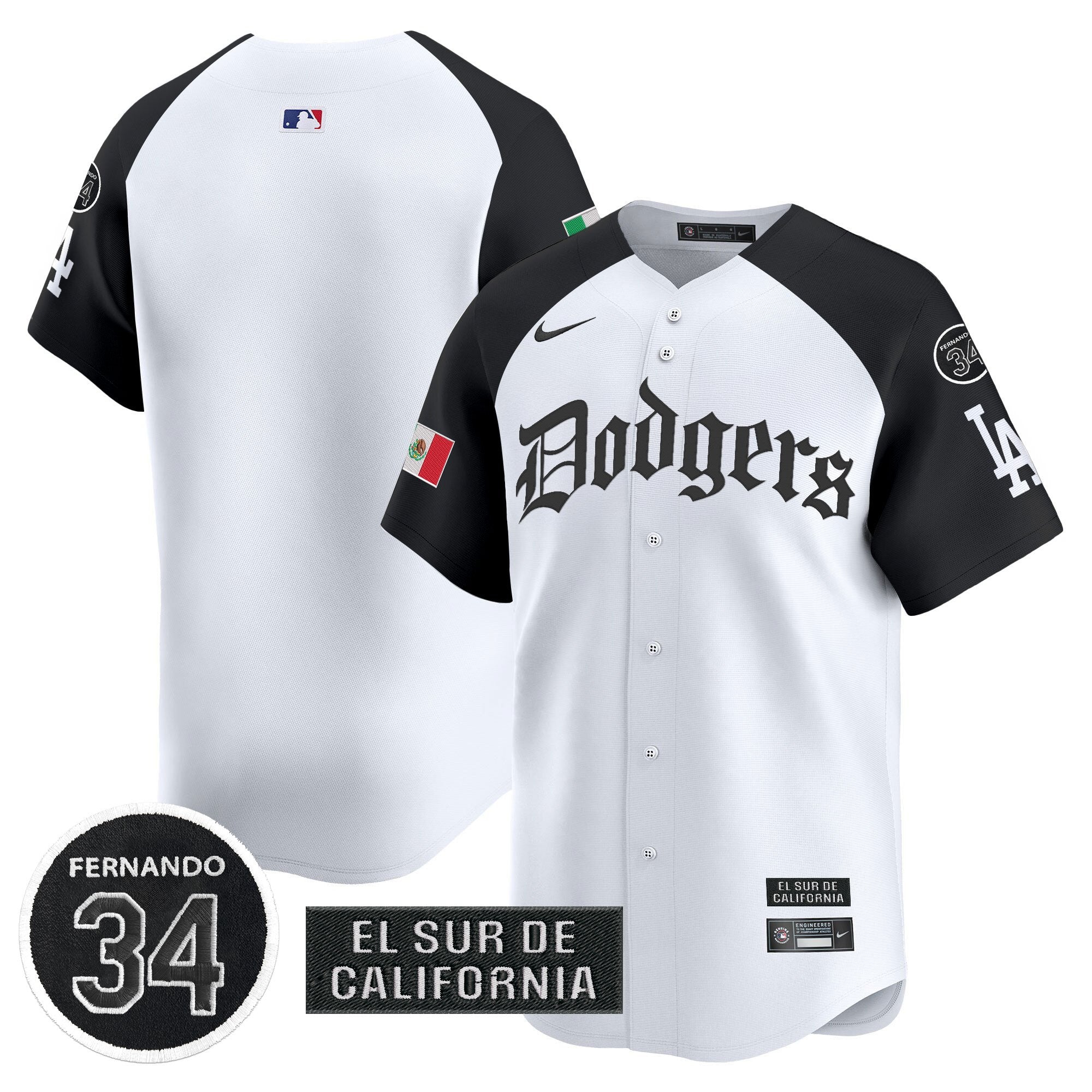Men’s Mexico 2025 LA Gothic Style Vapor Premier Limited Jersey V2