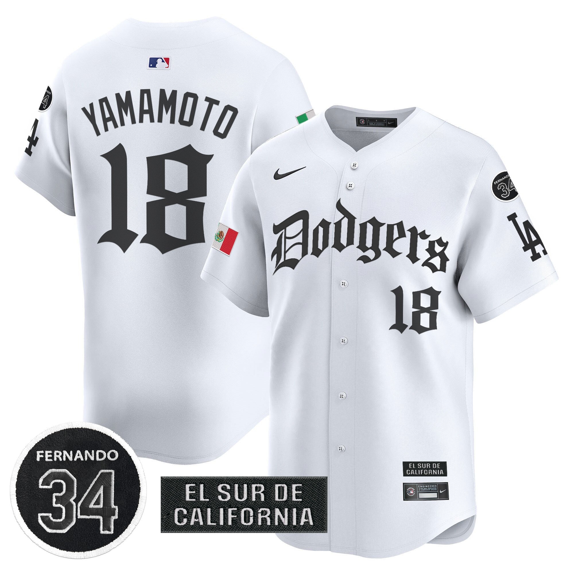 Men’s Mexico 2025 LA Gothic Style Vapor Premier Limited Jersey V2