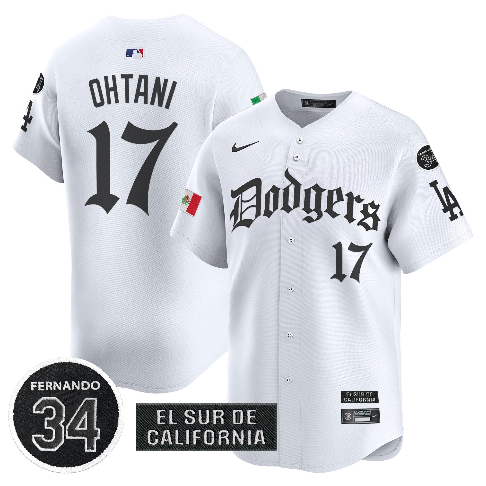 Men’s Mexico 2025 LA Gothic Style Vapor Premier Limited Jersey V2