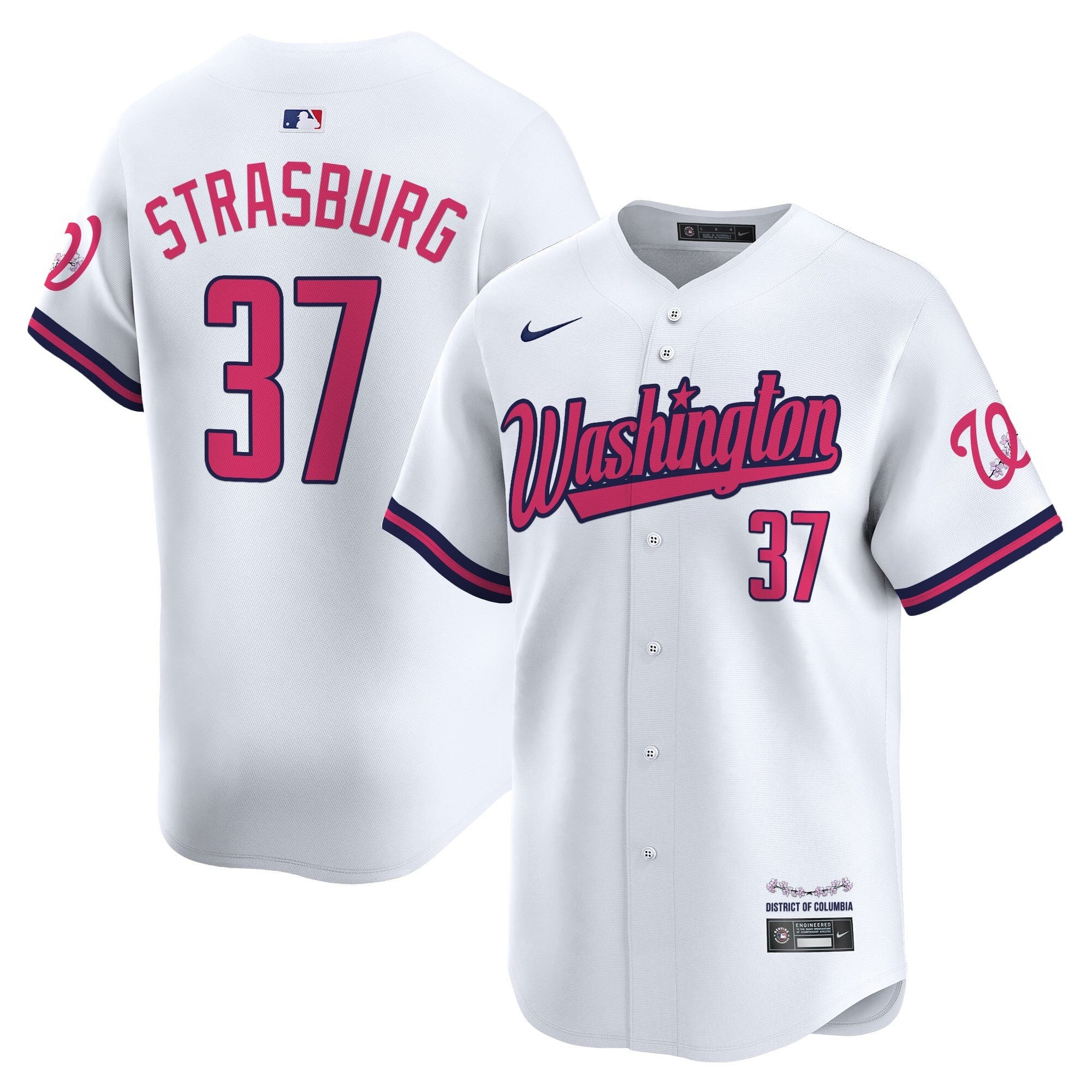 Men’s Washington Cherry Blossom Style Vapor Limited Jersey