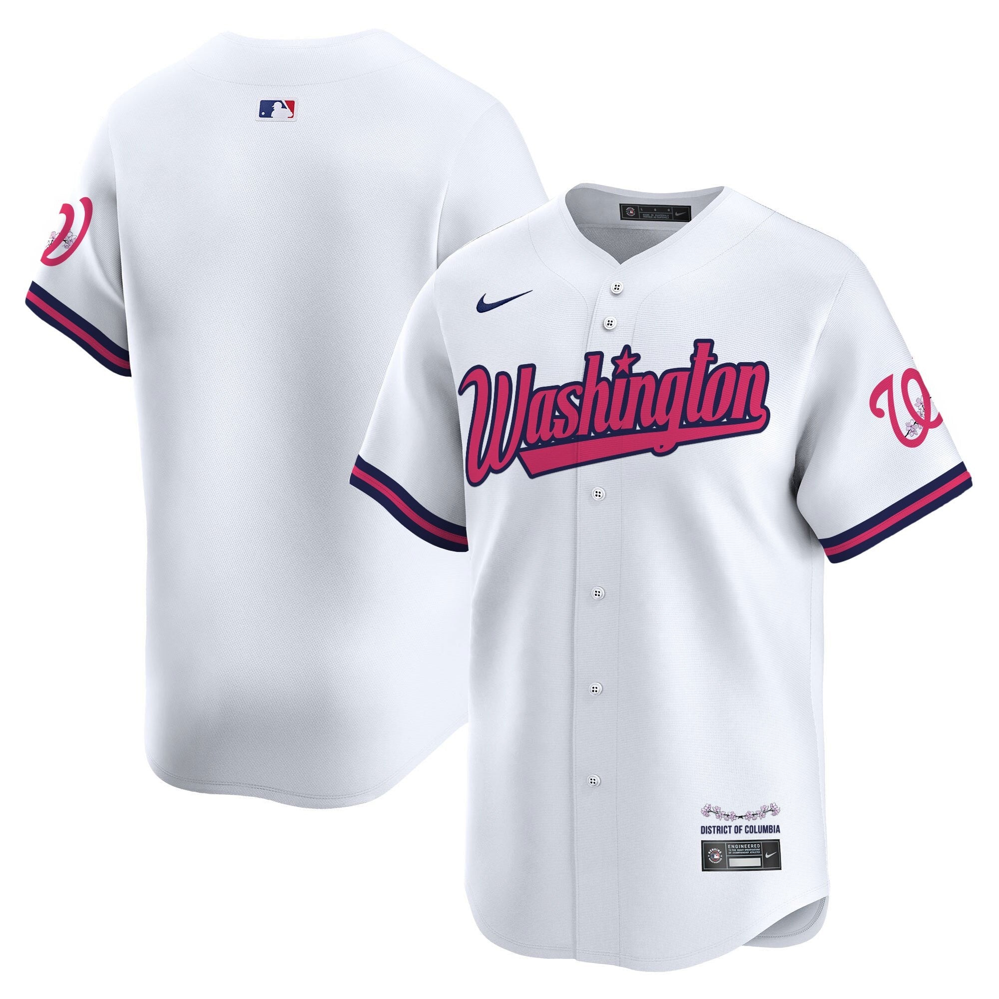 Men’s Washington Cherry Blossom Style Vapor Limited Jersey