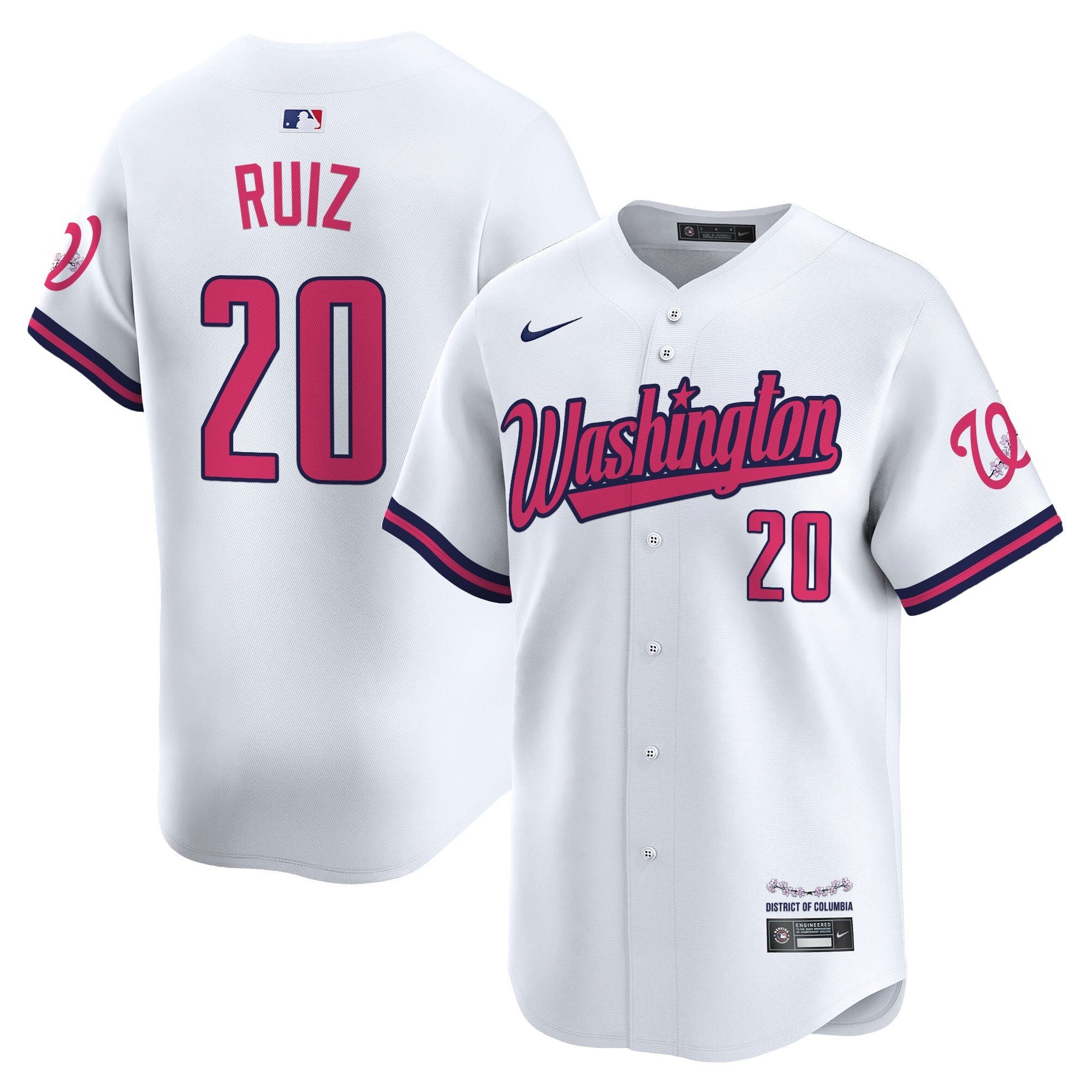 Men’s Washington Cherry Blossom Style Vapor Limited Jersey