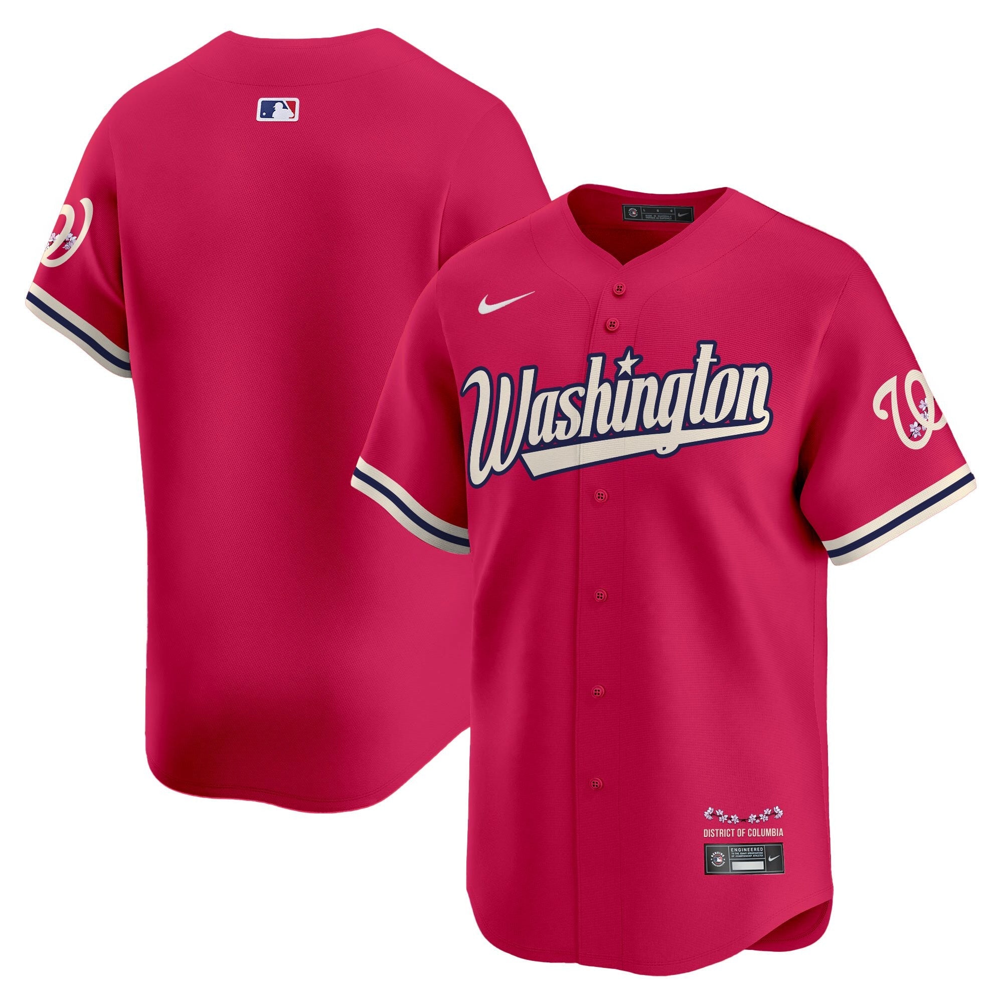 Men’s Washington Cherry Blossom Style Vapor Limited Jersey