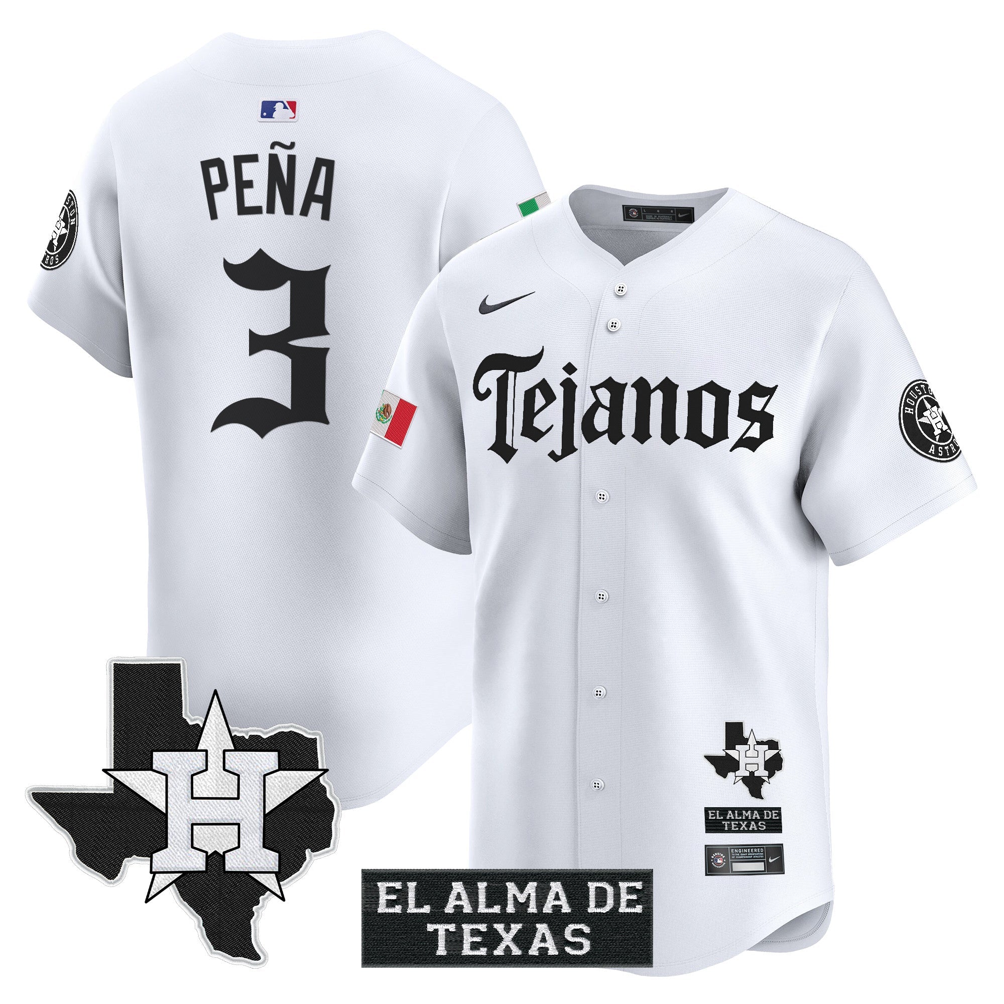 Men’s Houston Mexico Tejano Barrio Style Vapor Premier Limited Jersey