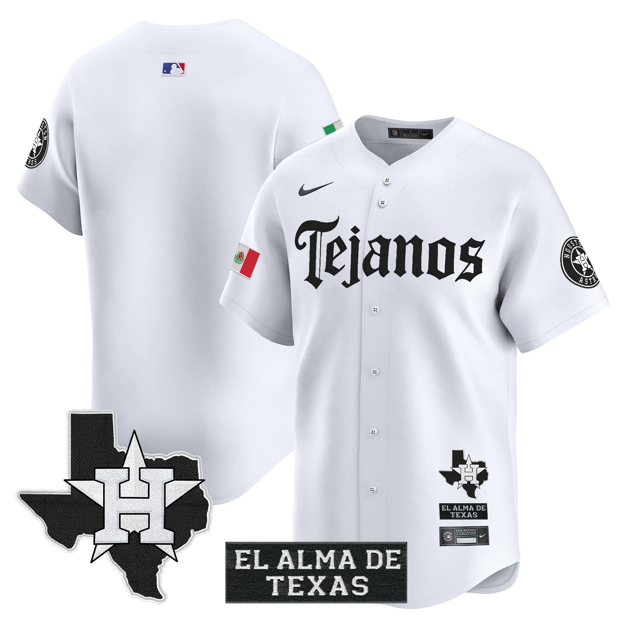 Men’s Houston Mexico Tejano Barrio Style Vapor Premier Limited Jersey