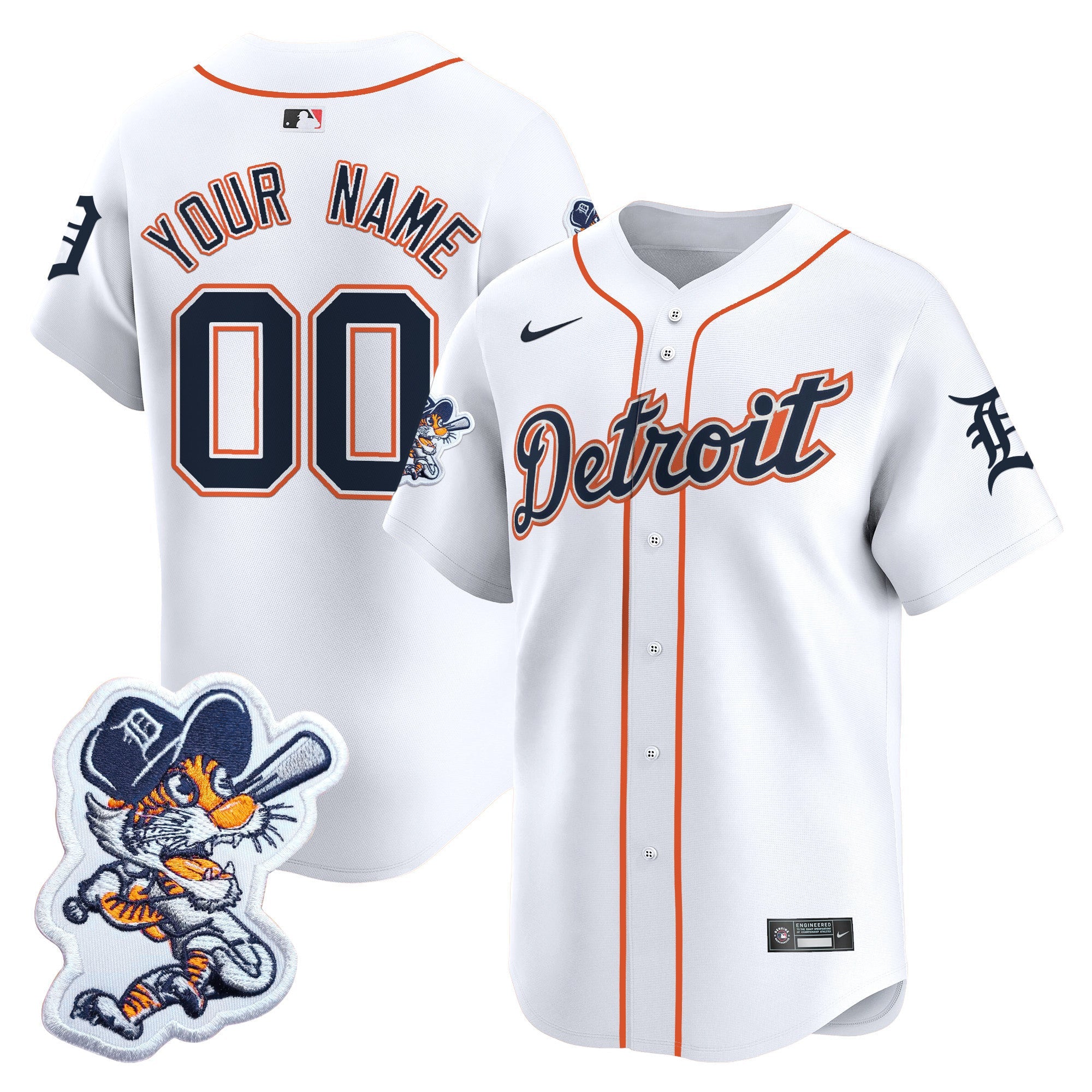 Detroit Paws Patch Vapor Premier Limited Custom Jersey