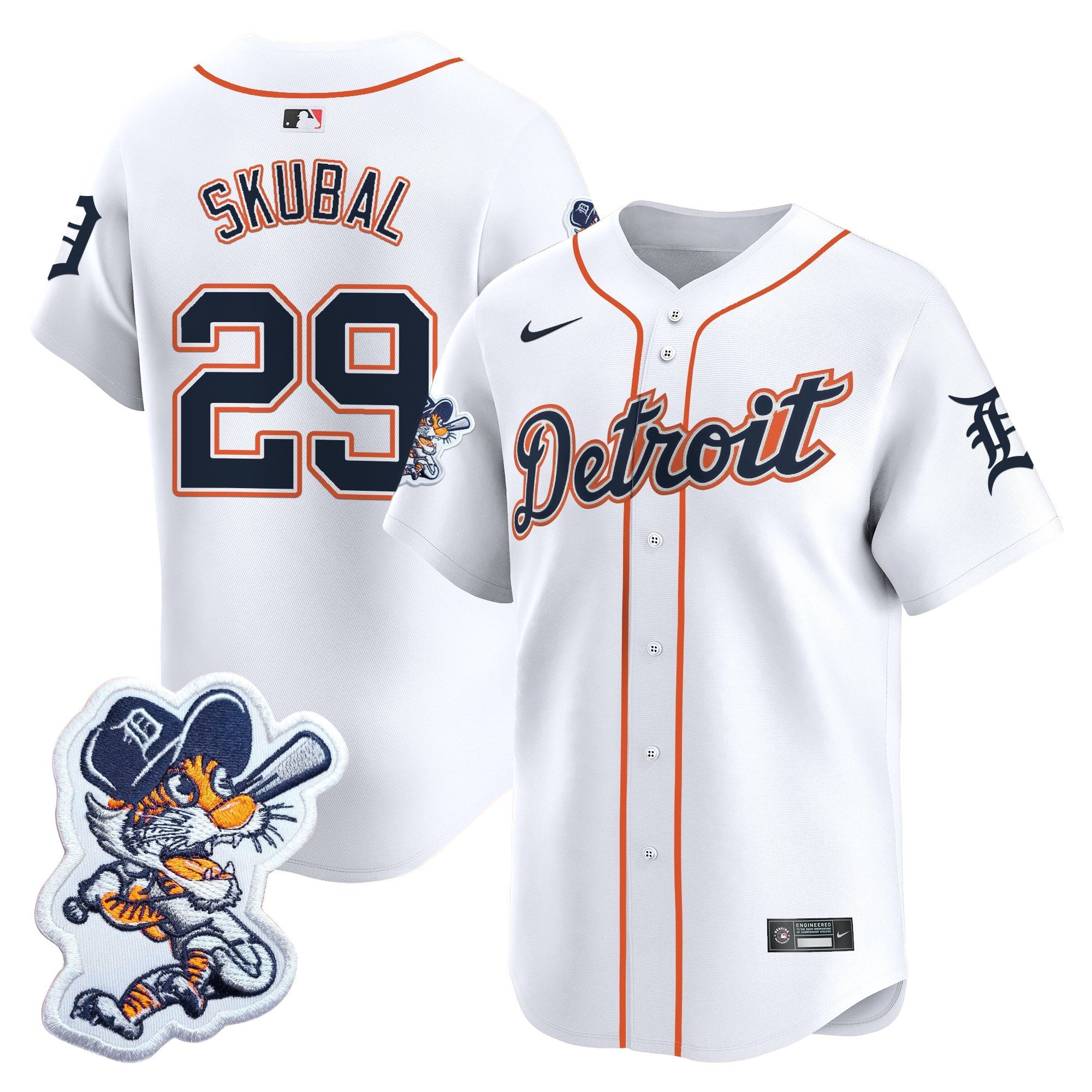 Men’s Detroit Paws Patch Vapor Premier Limited Jersey