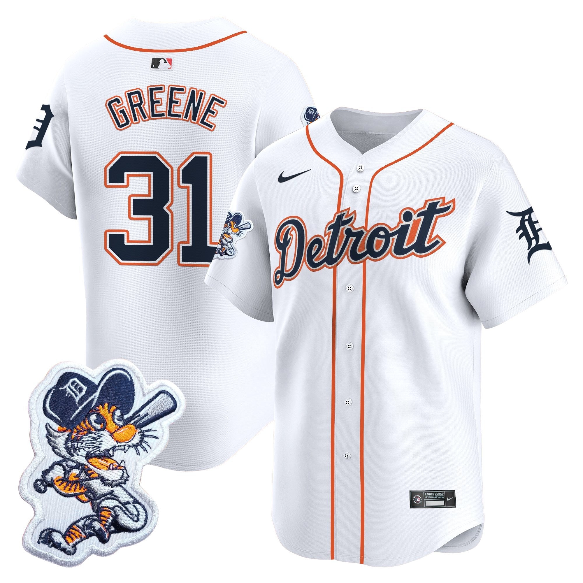 Men’s Detroit Paws Patch Vapor Premier Limited Jersey