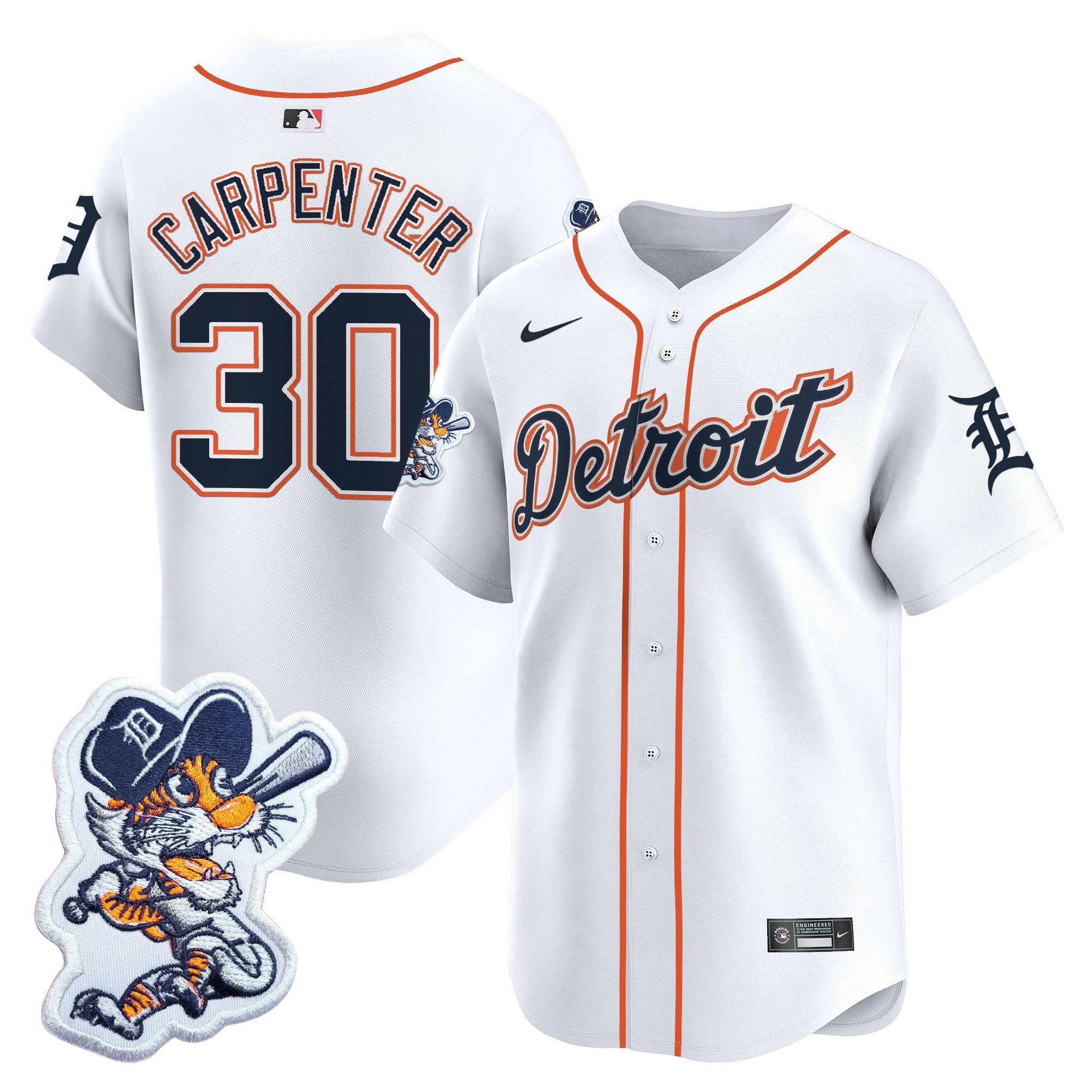 Men’s Detroit Paws Patch Vapor Premier Limited Jersey