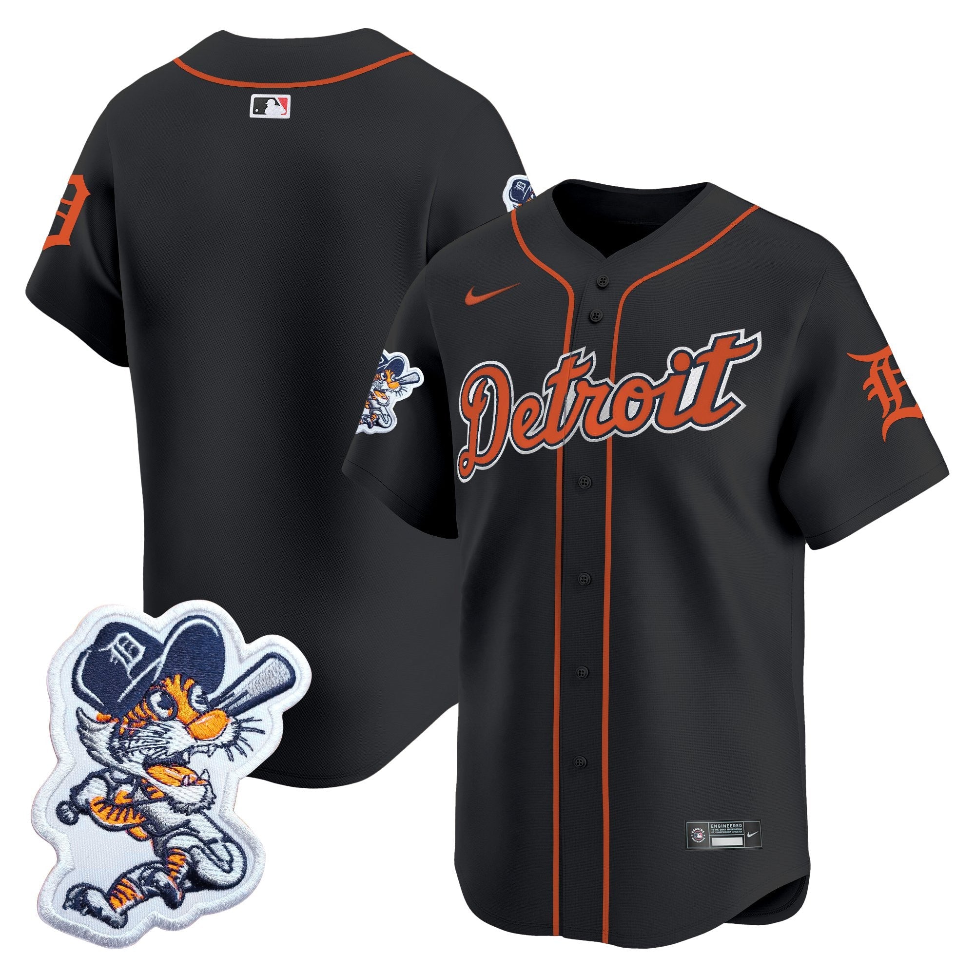 Men’s Detroit Paws Patch Vapor Premier Limited Jersey