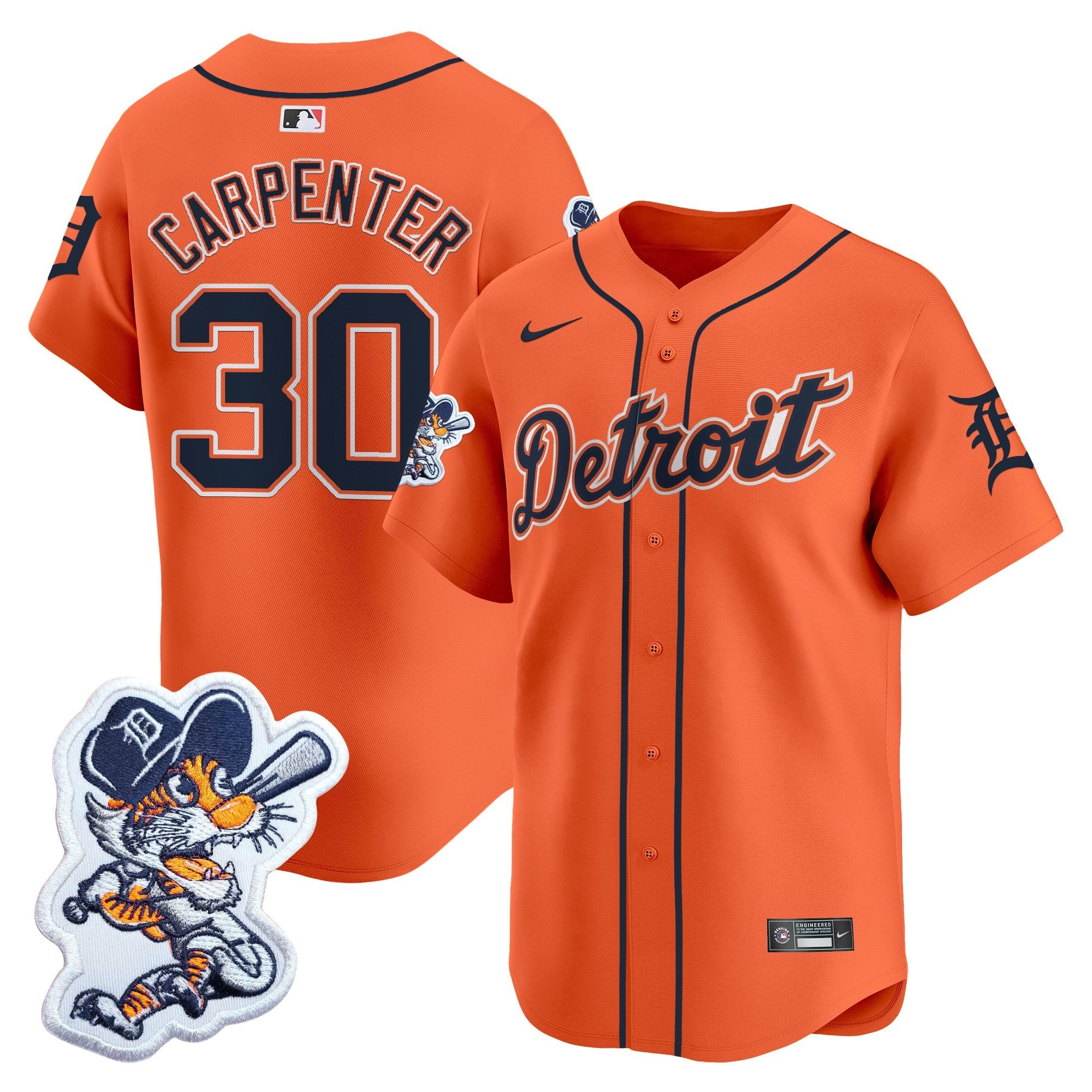 Men’s Detroit Paws Patch Vapor Premier Limited Jersey
